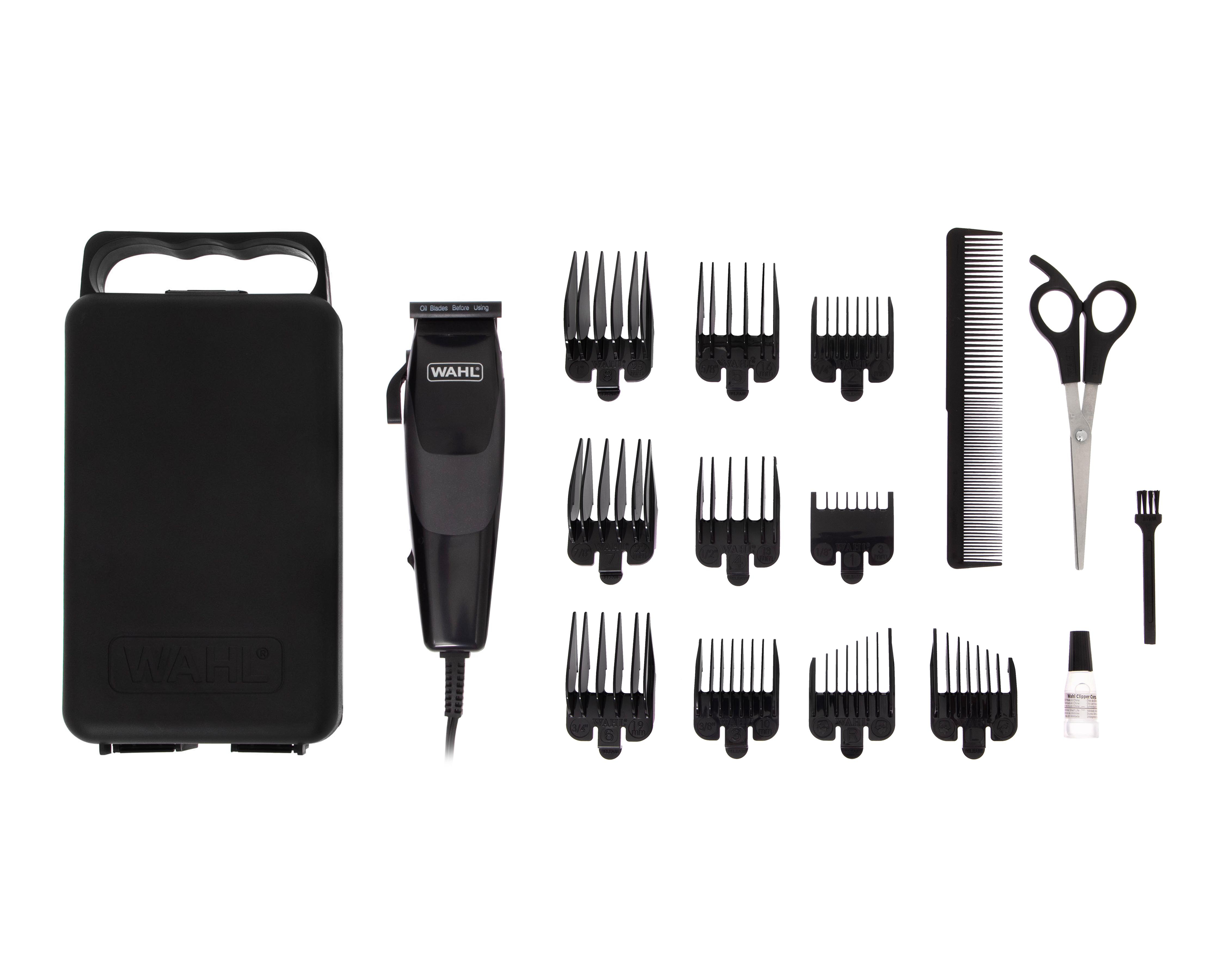 Kit de Máquina para Cortar Cabello Wahl + 17 Piezas