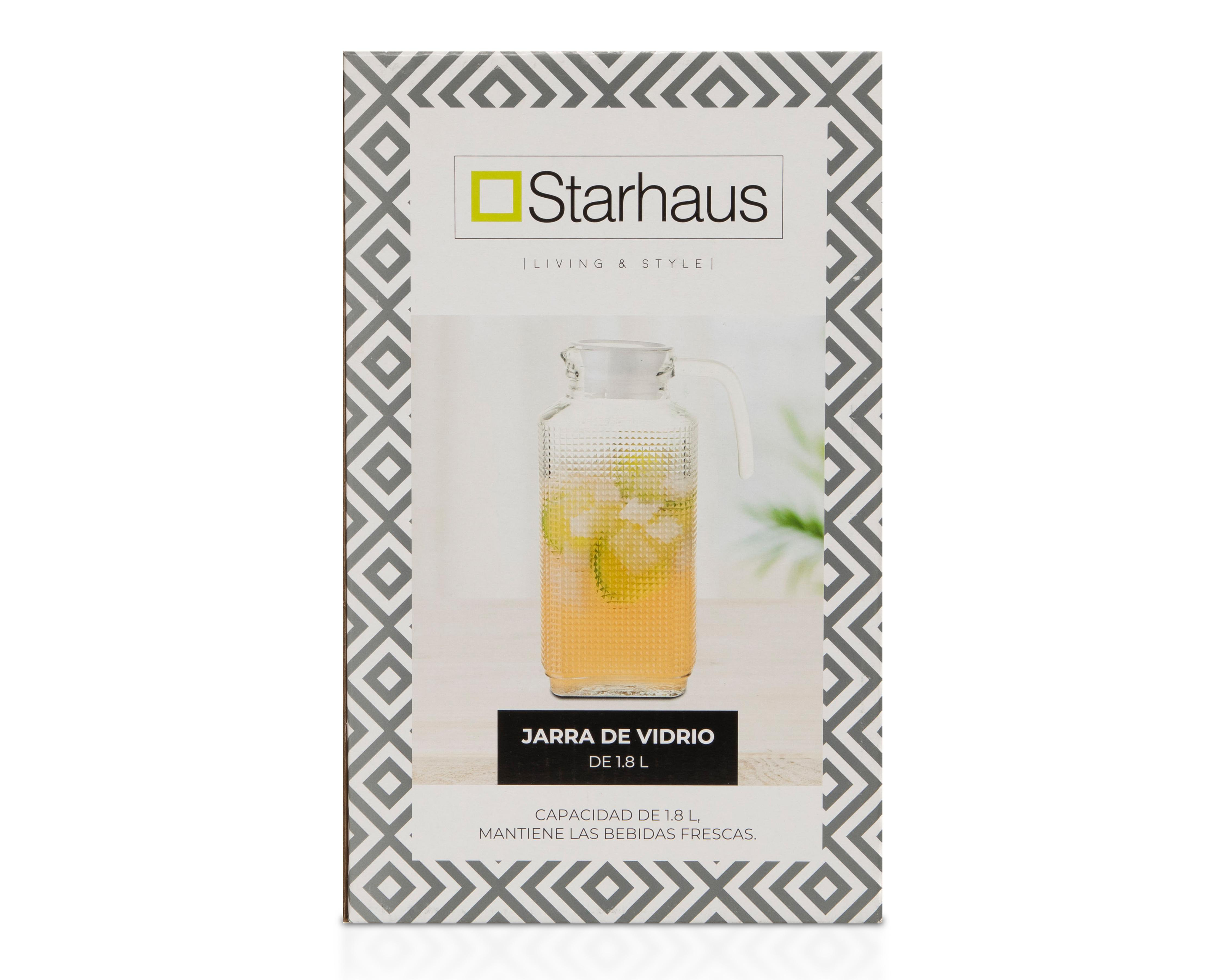 Foto 5 pulgar | Jarra de Vidrio Starhaus 1.8 L