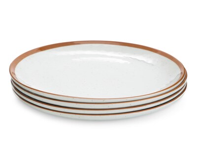 Foto 2 | Plato Plano Blanco 4 Piezas