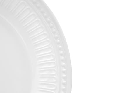 Foto 3 | Plato Plano Blanco 4 Piezas