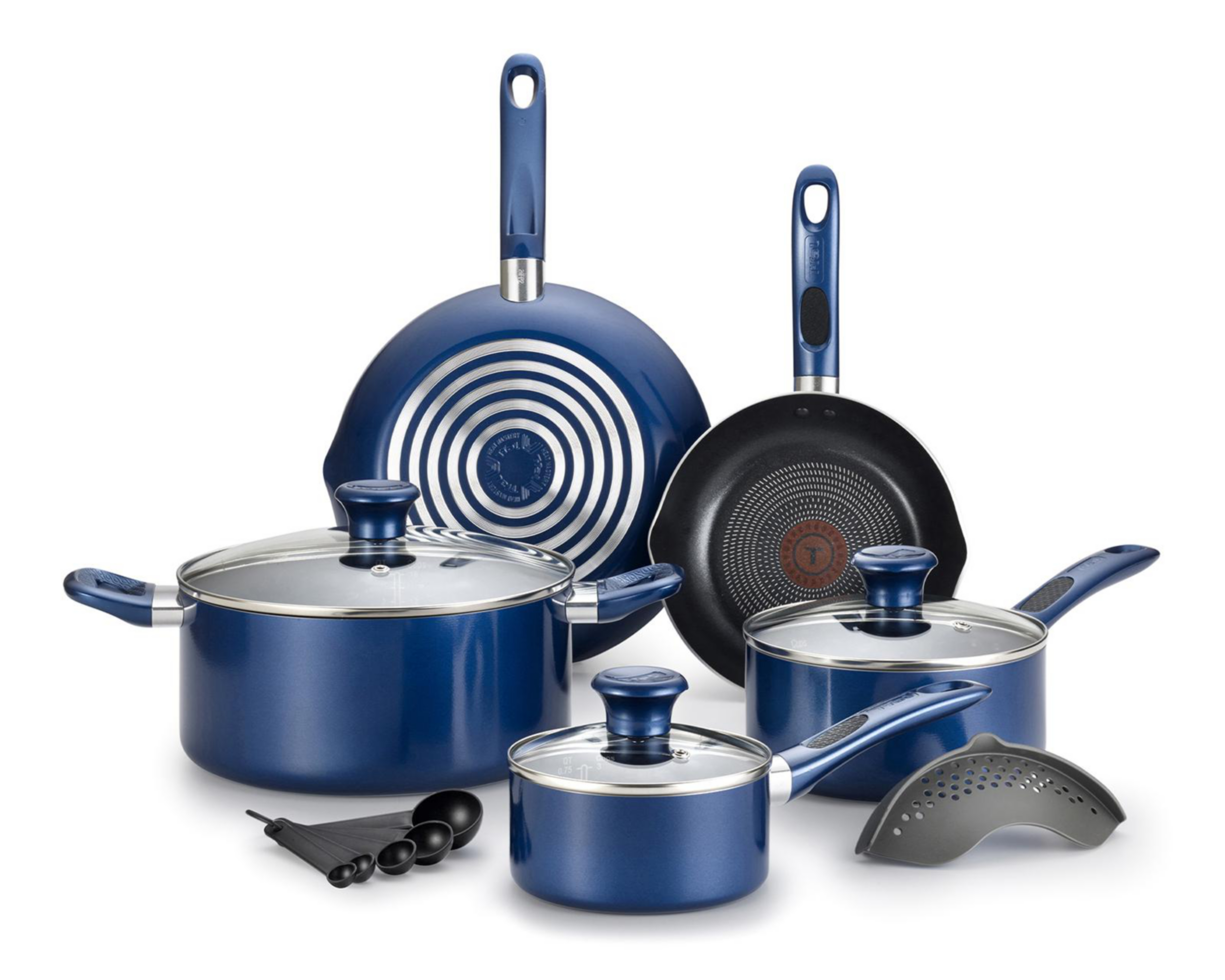 Batería de Cocina T-Fal Excite 14 Piezas Azul