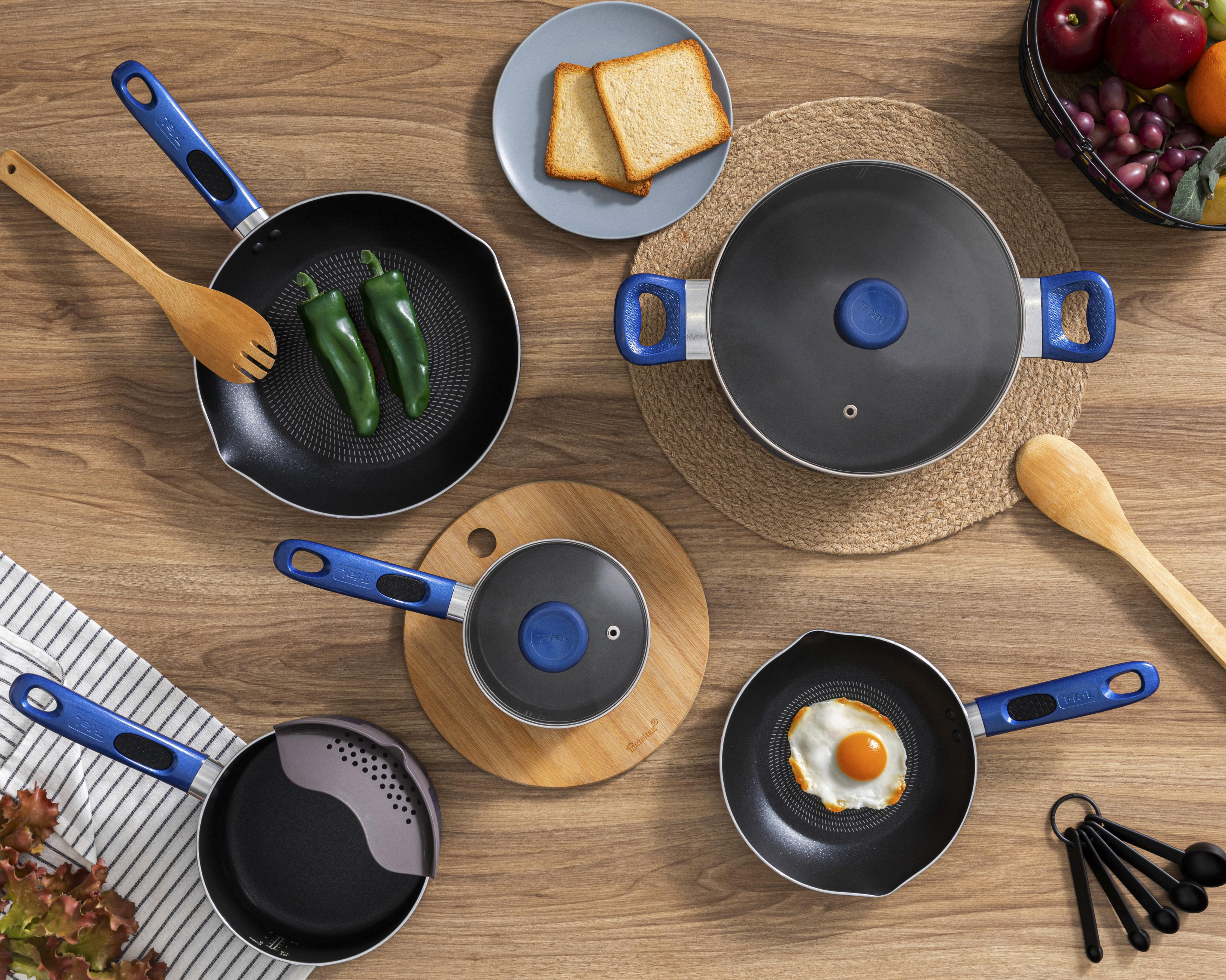 Foto 4 | Batería de Cocina T-Fal Excite 14 Piezas Azul