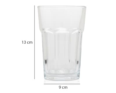 Foto 4 | Vaso de Vidrio Starhaus 410 ml 6 Piezas