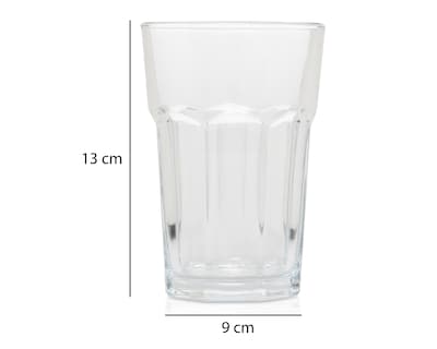 Foto 5 | Vaso de Vidrio Starhaus 410 ml 6 Piezas