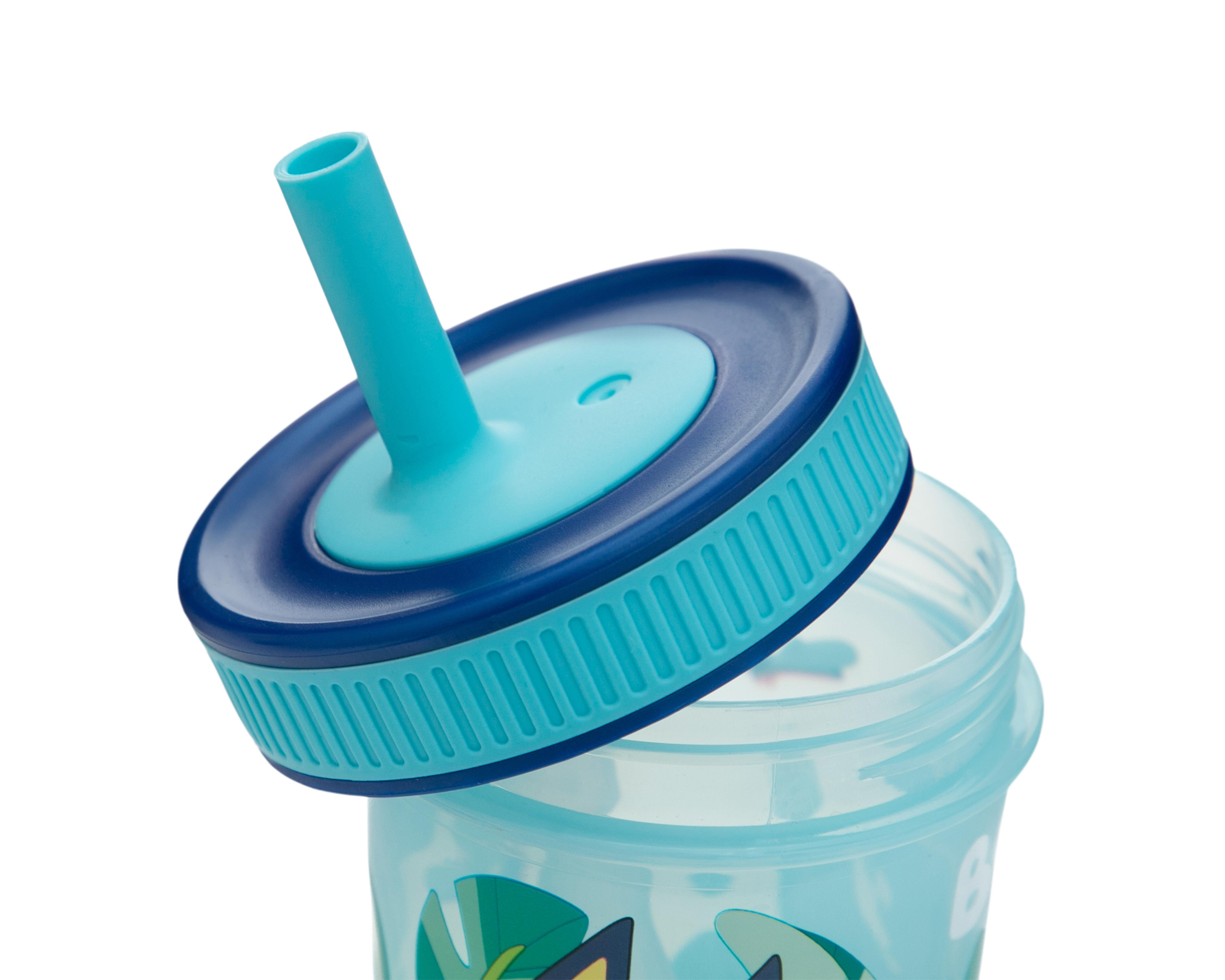 Foto 4 pulgar | Botella con Popote Bluey 465 ml