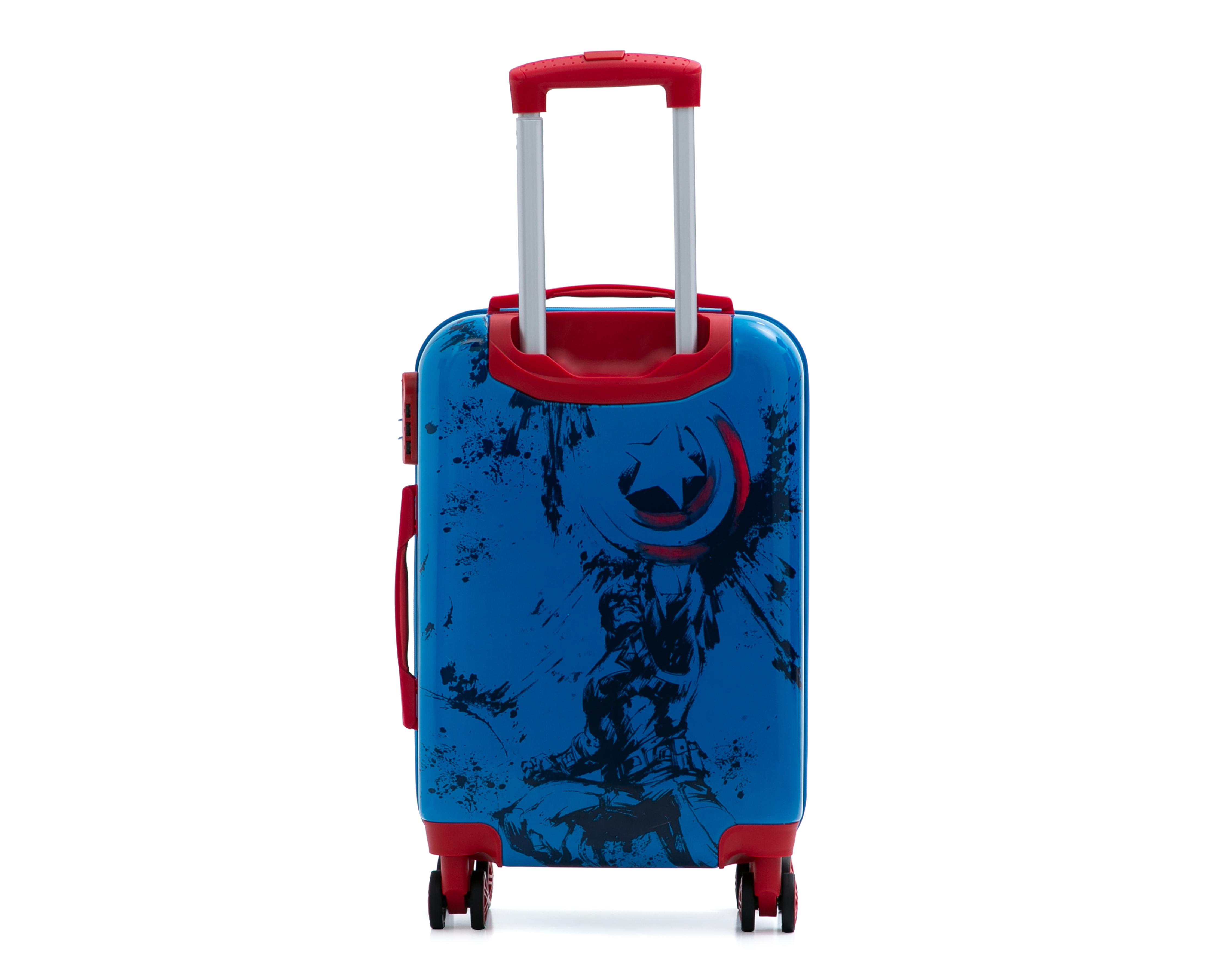 Foto 3 pulgar | Maleta con Ruedas Marvel Capitán América 20 Pulgadas Azul