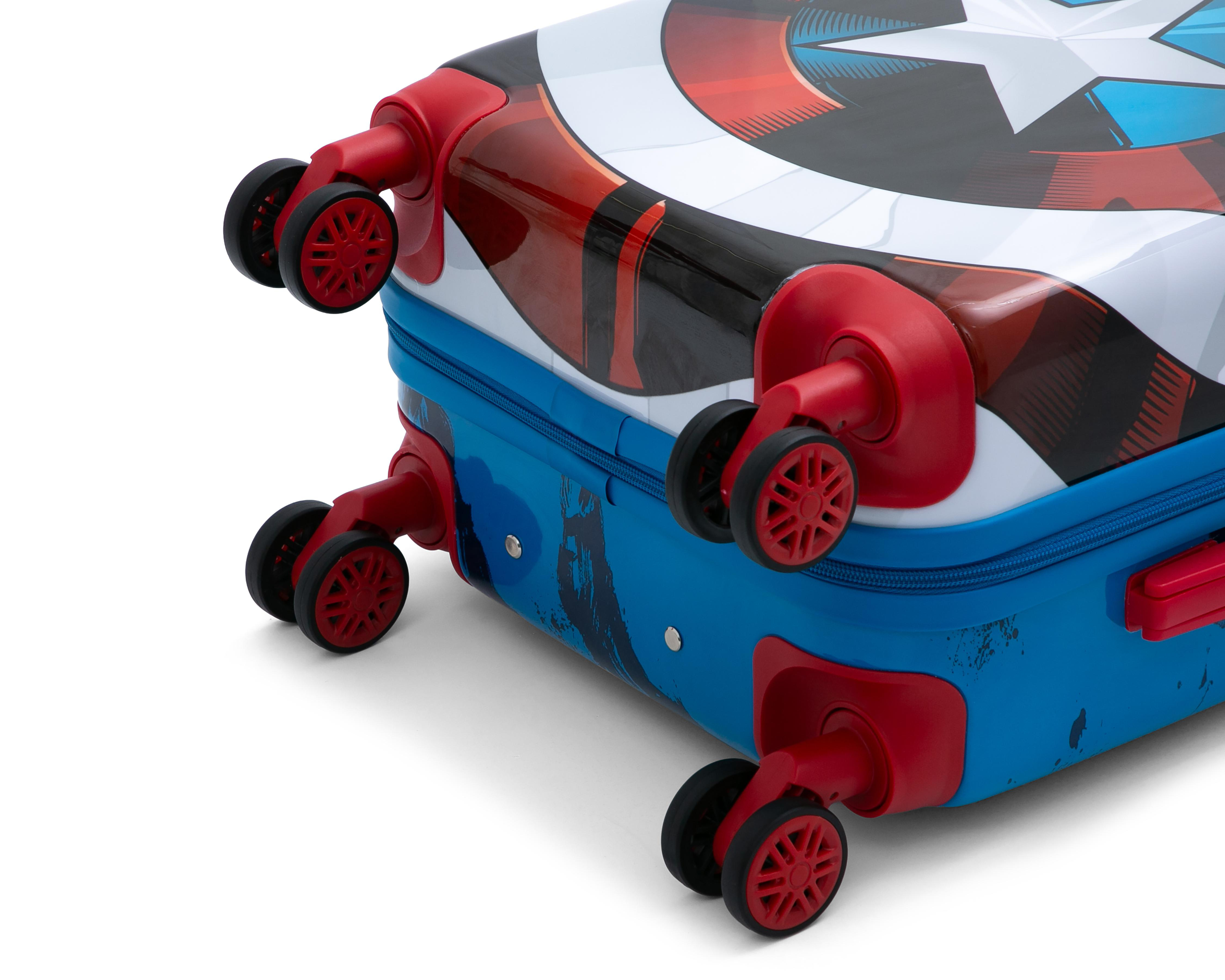 Foto 6 | Maleta con Ruedas Marvel Capitán América 20 Pulgadas Azul