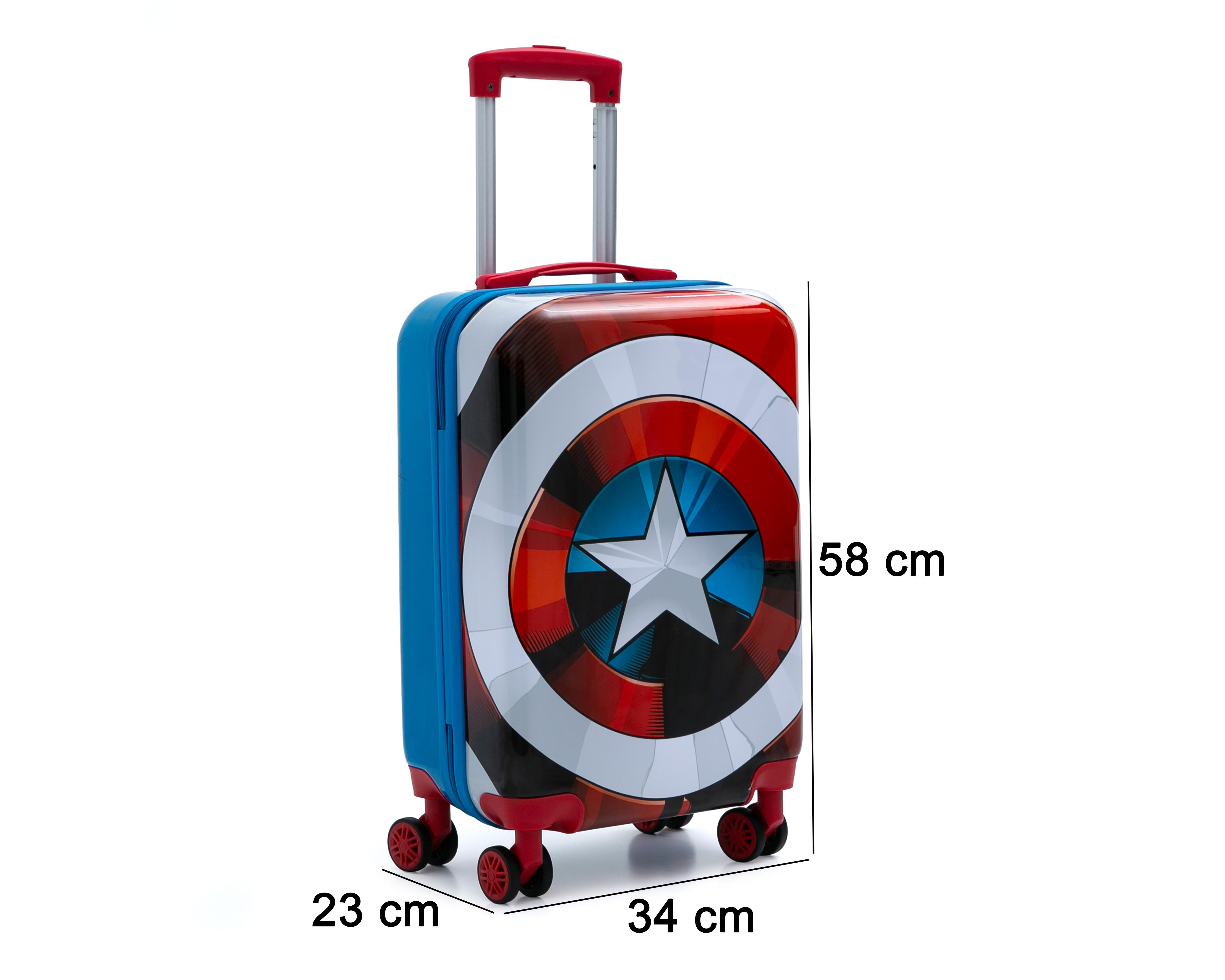 Foto 9 pulgar | Maleta con Ruedas Marvel Capitán América 20 Pulgadas Azul