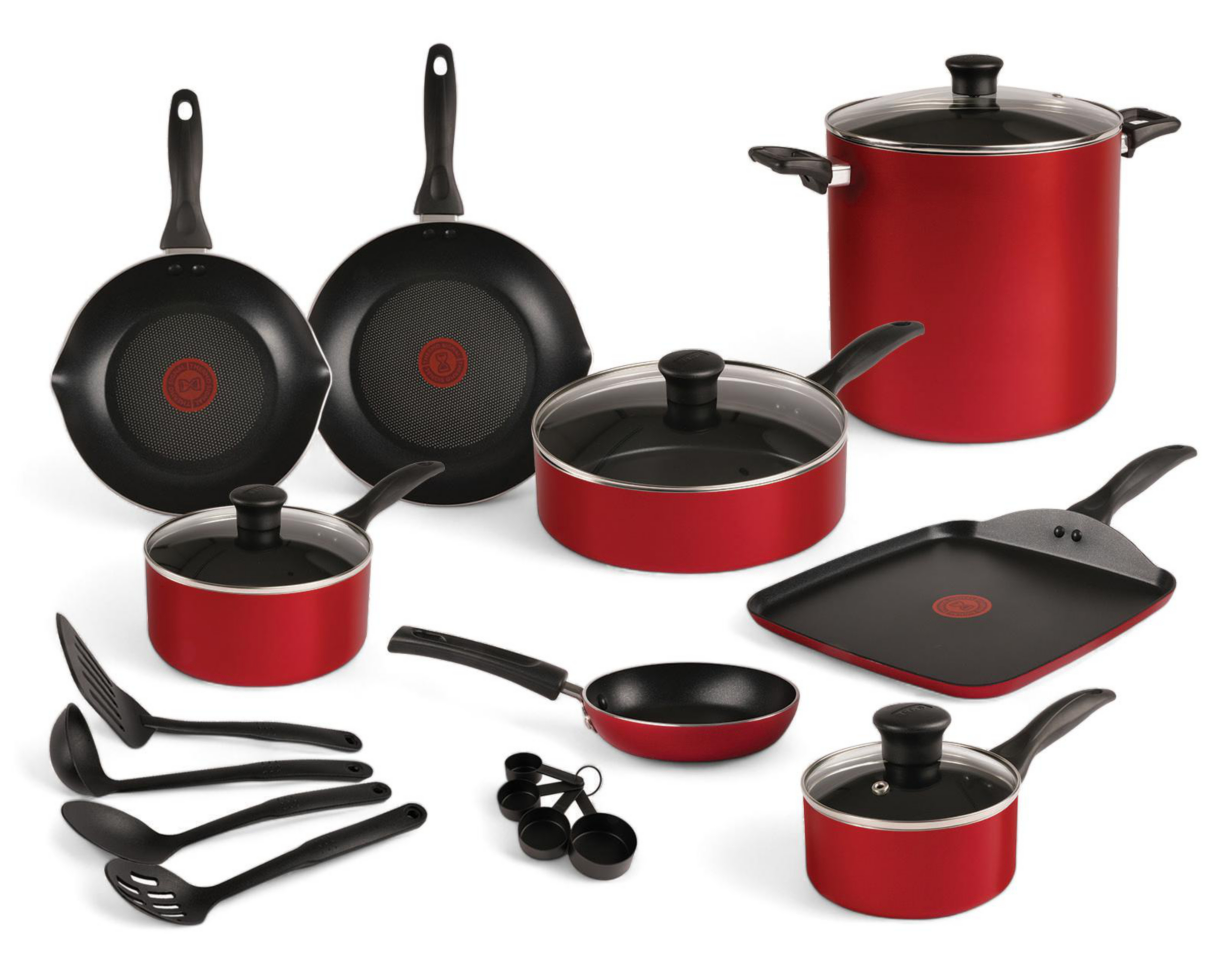 Batería de Cocina T-Fal 20 Piezas Antiadherente