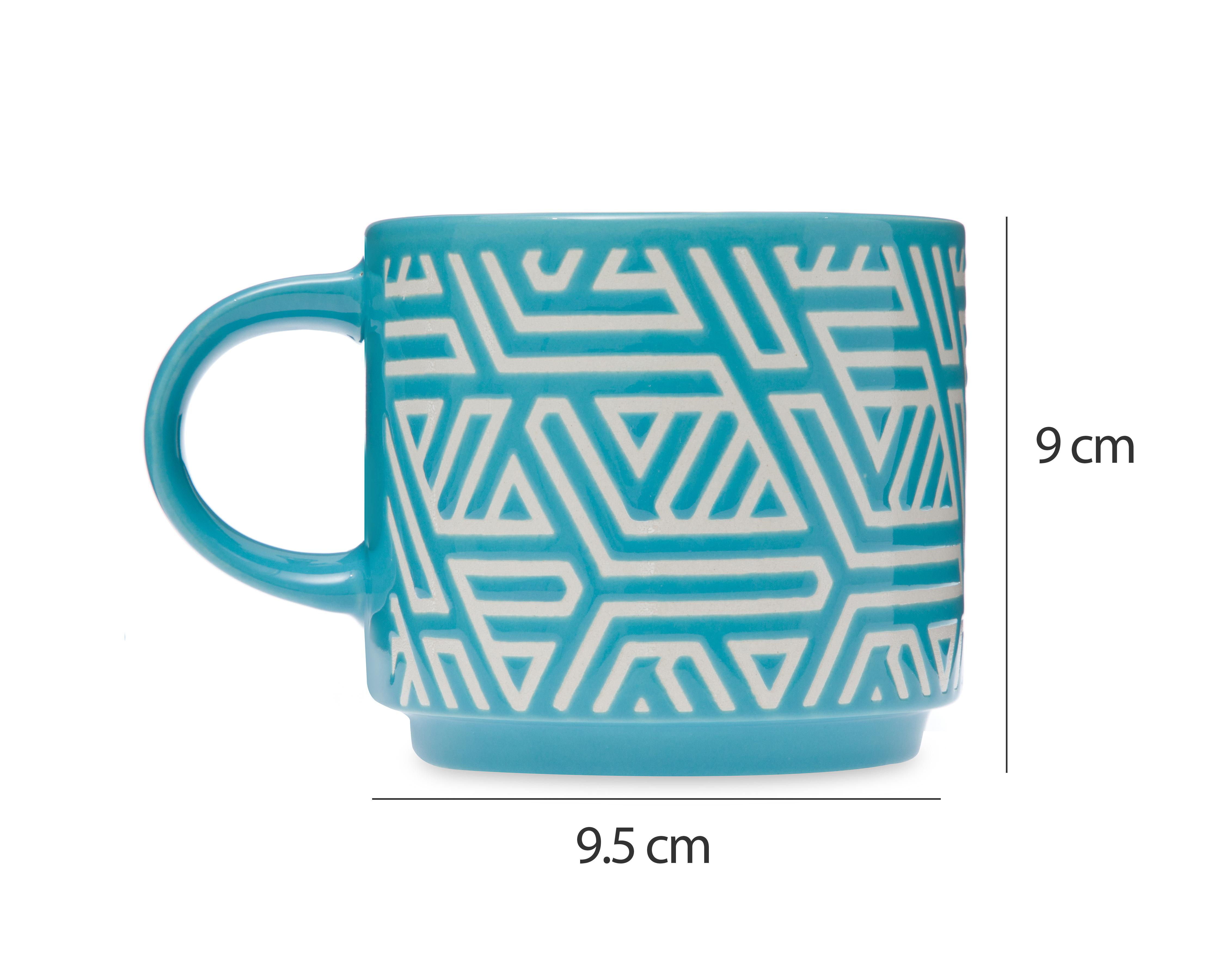 Foto 6 pulgar | Taza de Cerámica Starhaus 384 ml 4 Piezas