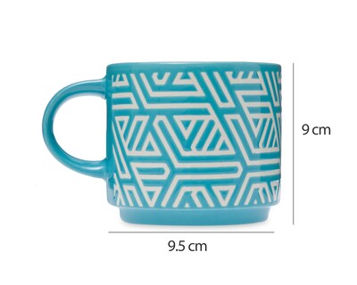 Foto 5 | Taza de Cerámica Starhaus 384 ml 4 Piezas