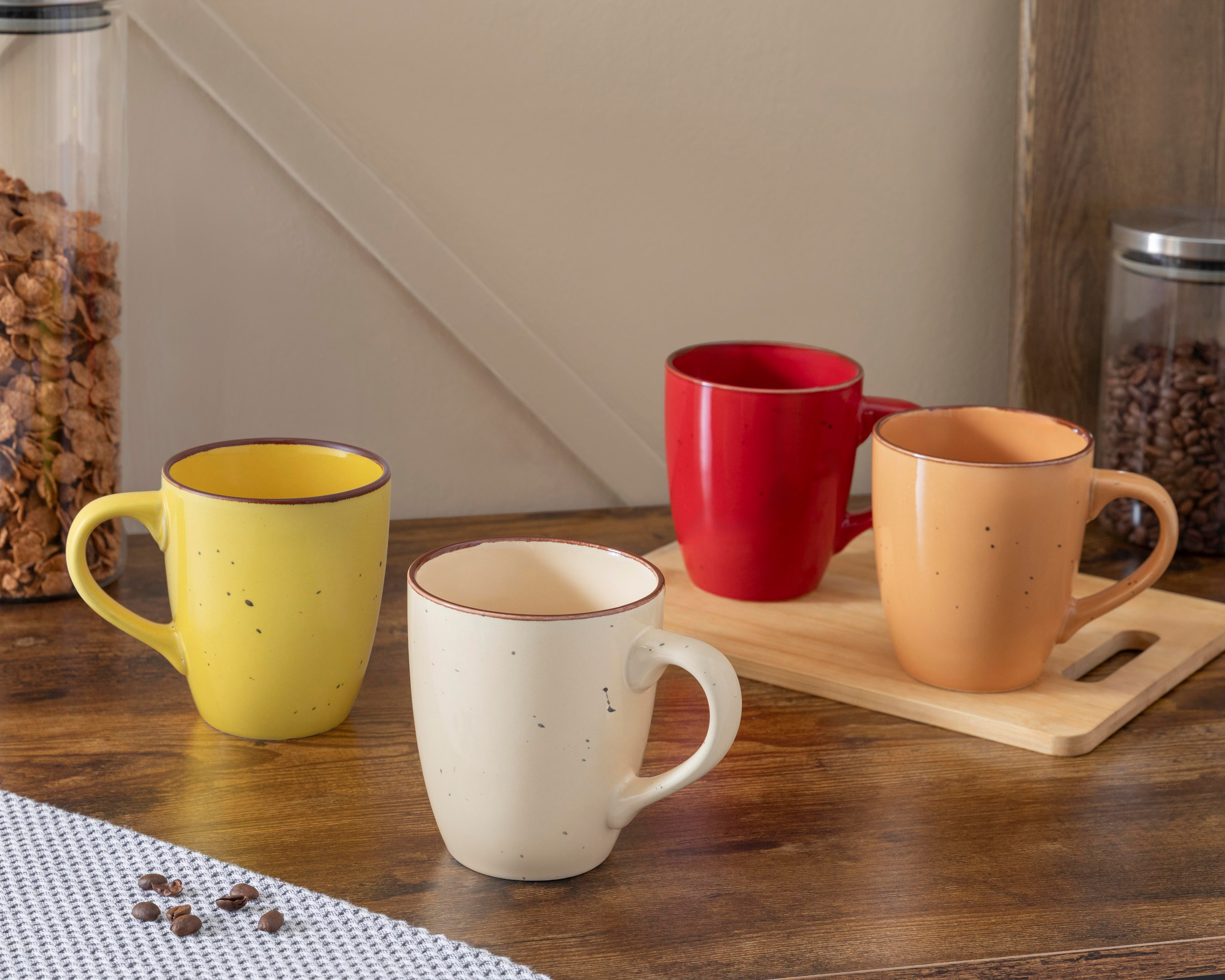 Foto 4 | Taza de Cerámica Starhaus 458 ml 4 Piezas
