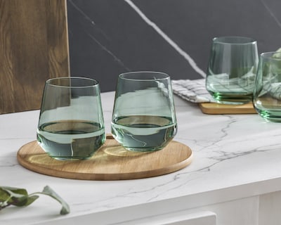 Foto 4 | Vaso de Vidrio Starhaus 550 ml 4 Piezas