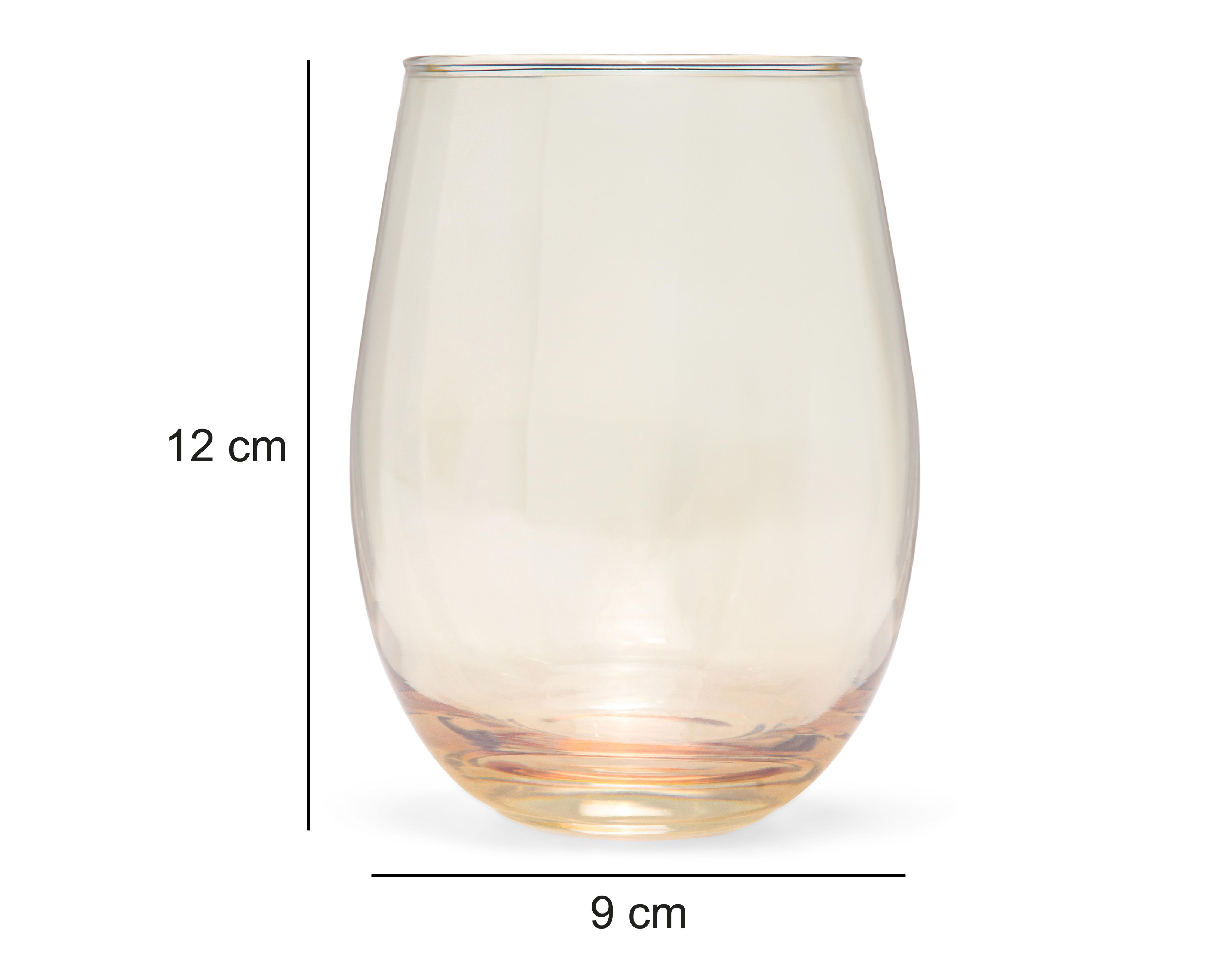 Foto 5 pulgar | Juego de Vasos de Vidrio Starhaus 4 Piezas