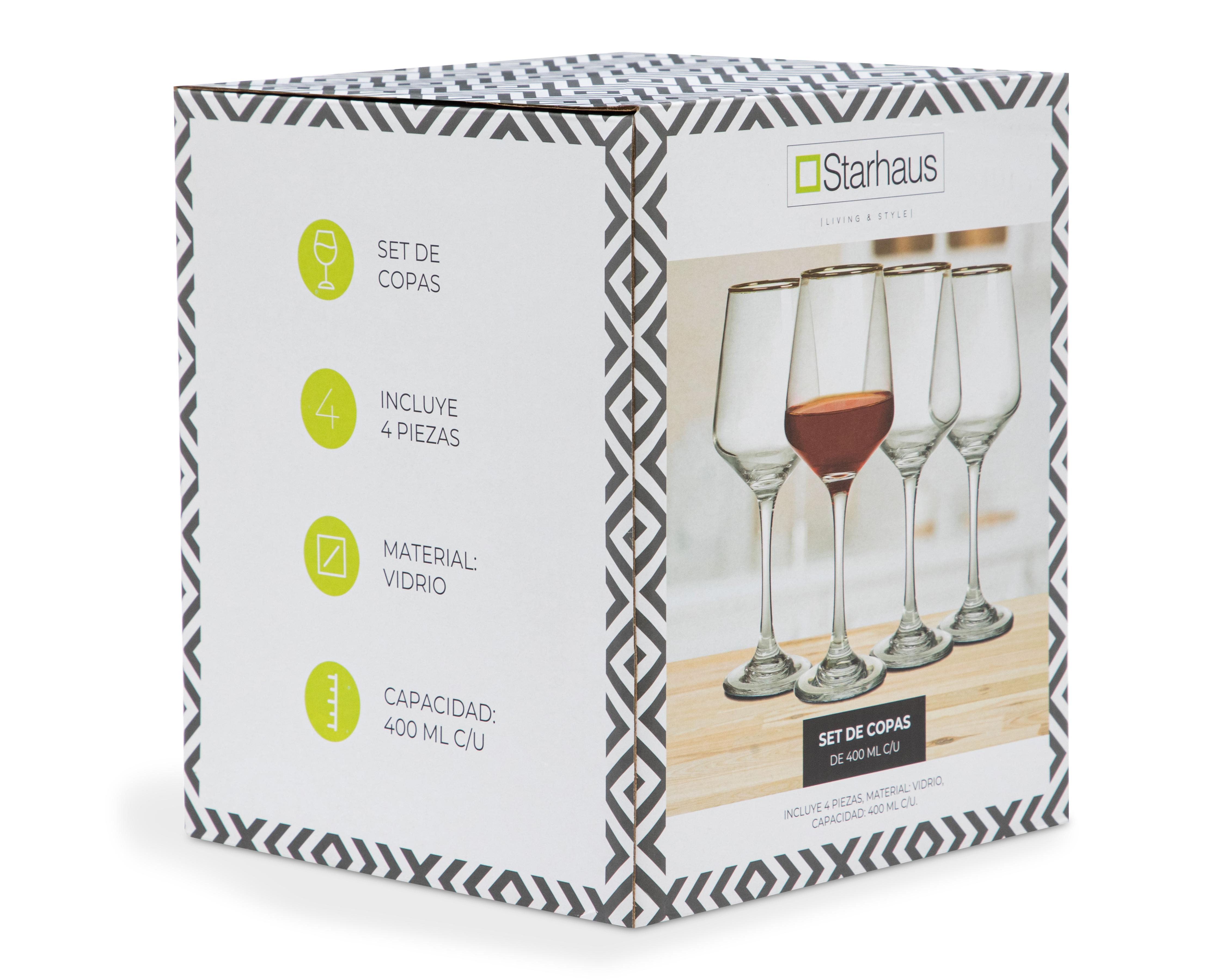 Foto 2 | Copas para Vino Starhaus 4 Piezas