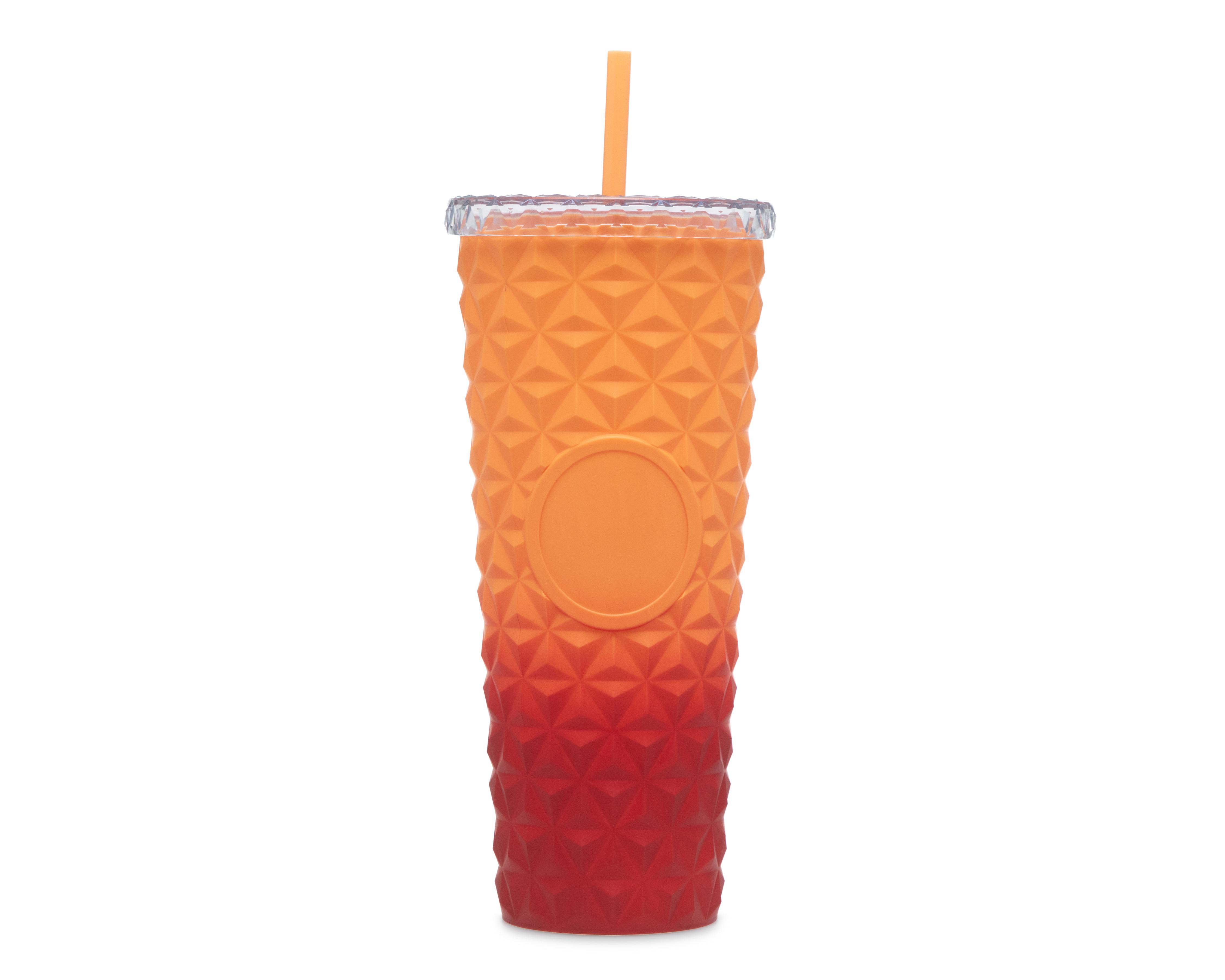 Foto 2 pulgar | Vaso con Popote de Plástico Congo 720 ml