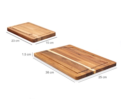 Foto 6 | Juego de Tablas para Picar Record de Madera 3 Piezas