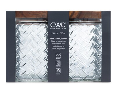 Foto 4 | Contenedor de Vidrio Cook With Color 700 ml 2 Piezas