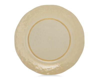 Foto 2 | Plato Plano de Plástico Beige 4 Piezas