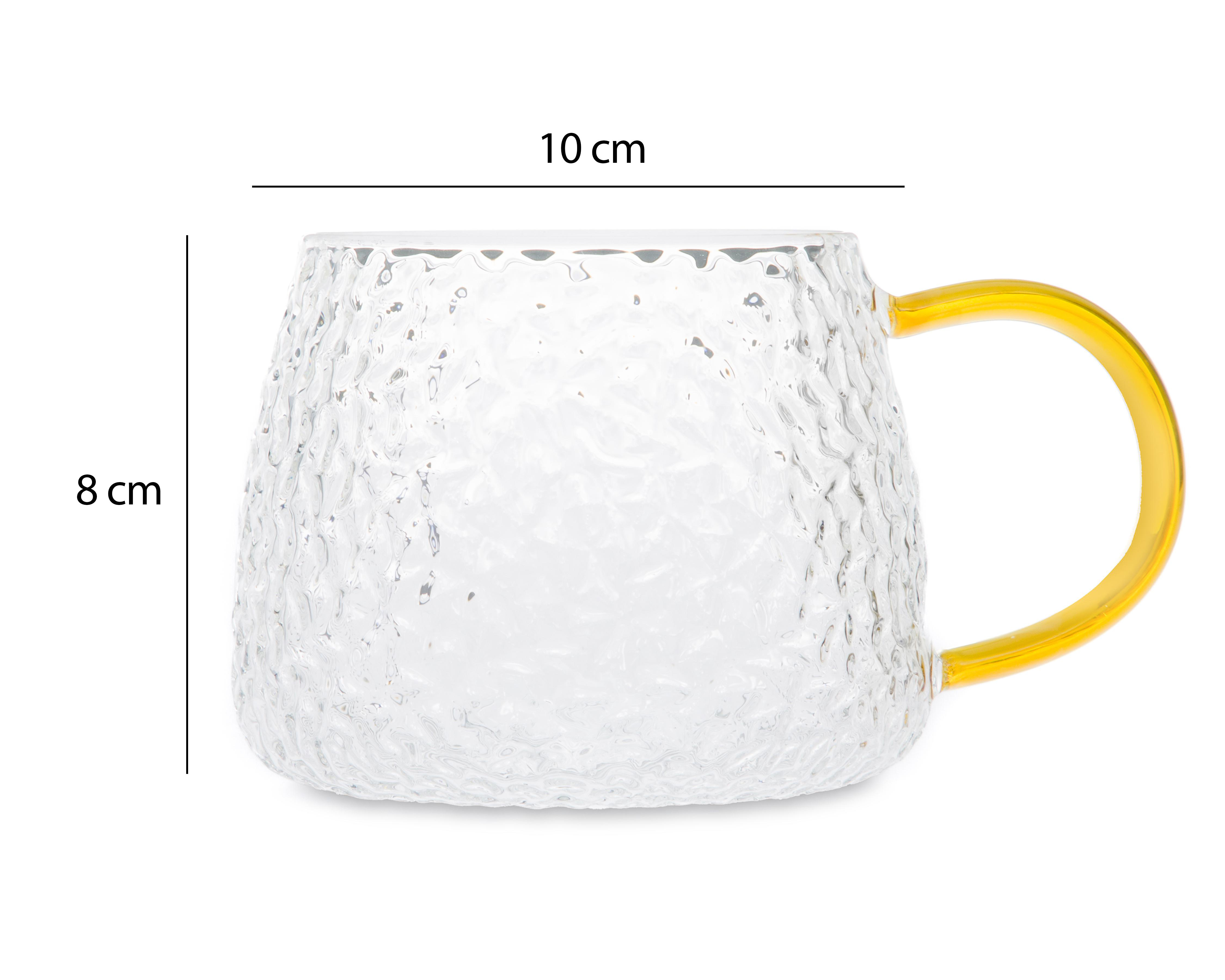 Foto 6 pulgar | Taza de Vidrio Starhaus 400 ml 2 Piezas