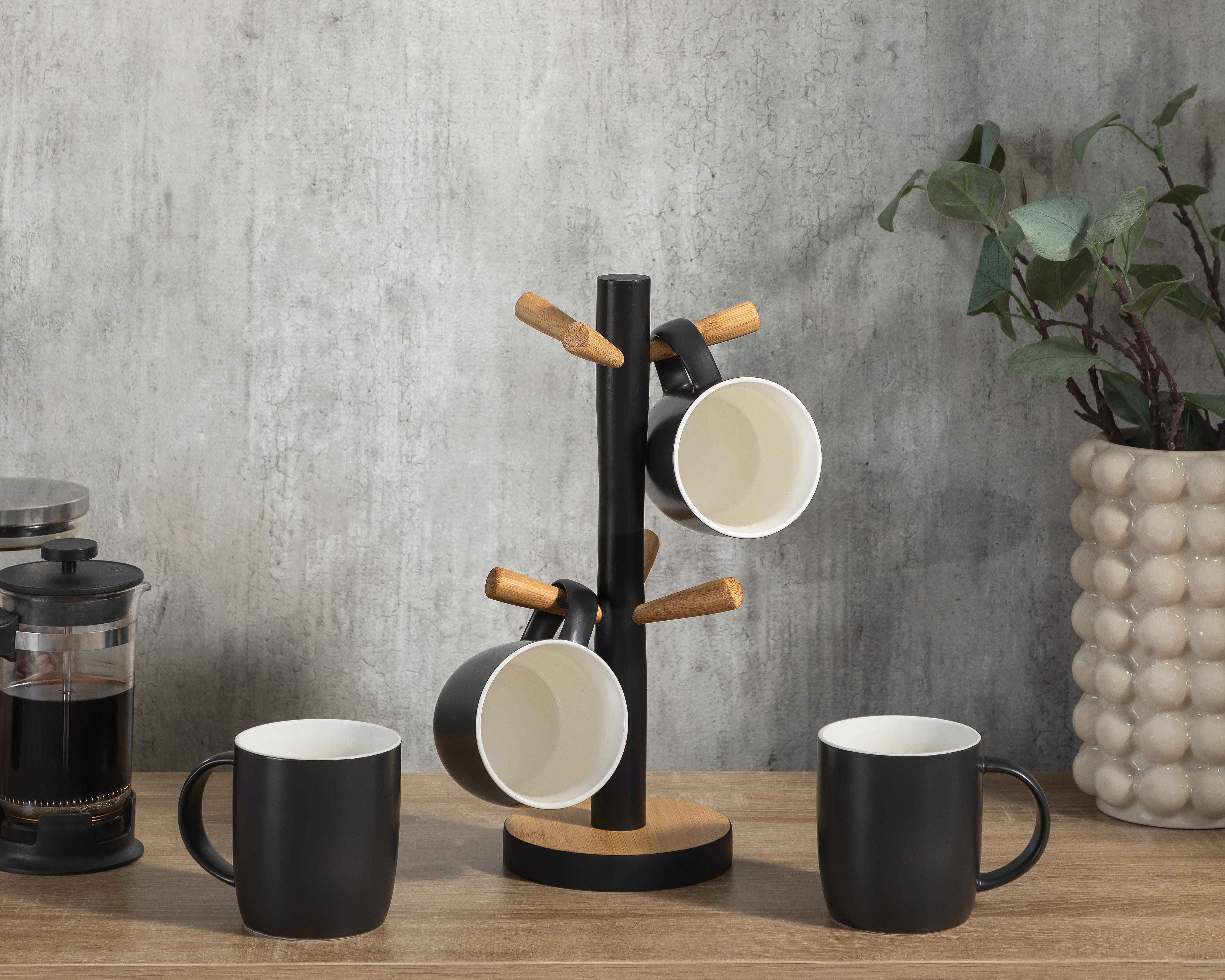 Foto 4 | Tazas de Cerámica con Base Starhaus 350 ml 5 Piezas