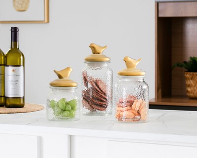 Foto 4 | Contenedor de Vidrio Starhaus 1280 ml 3 Piezas