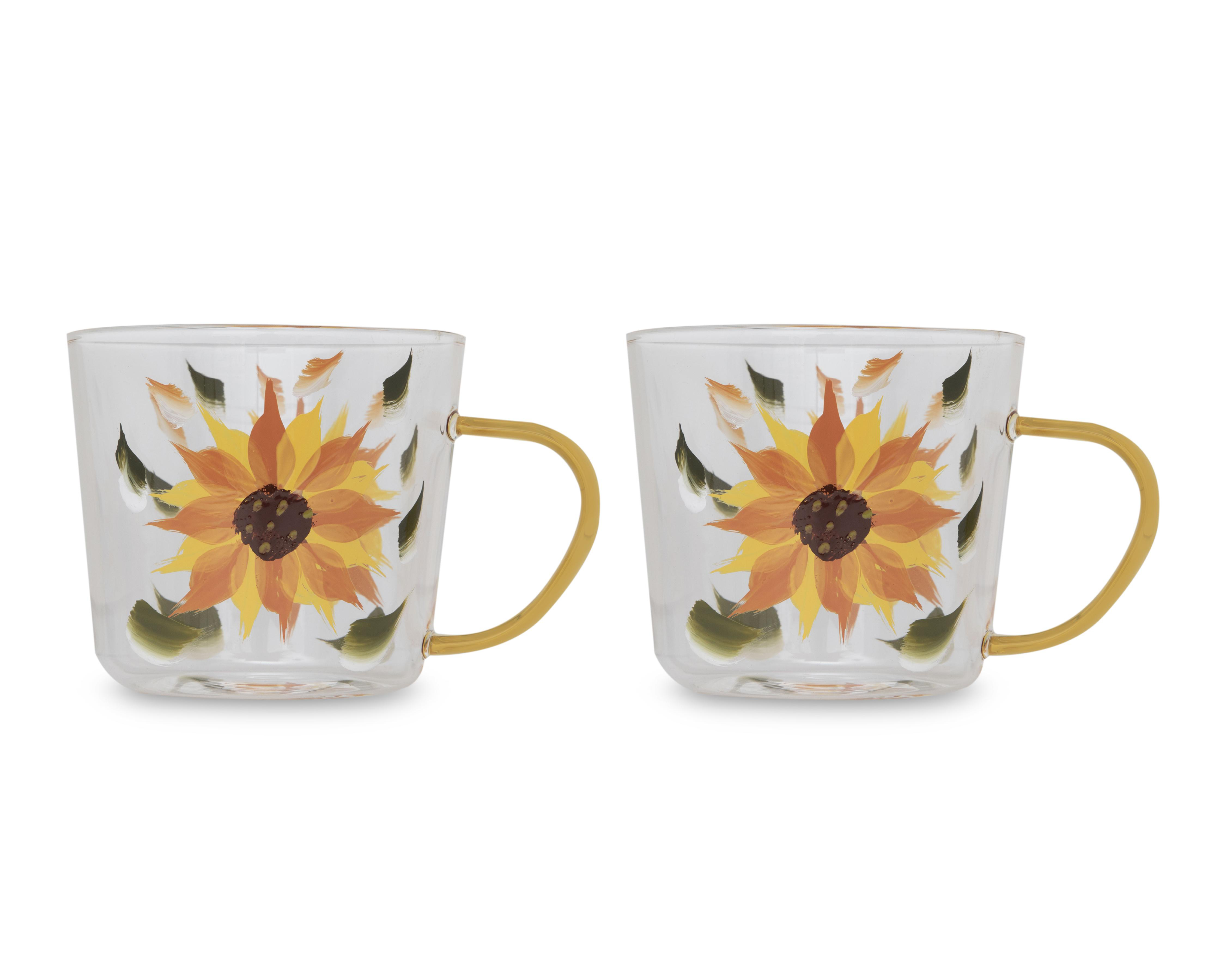 Foto 2 pulgar | Taza de Vidrio Starhaus 500 ml 2 Piezas