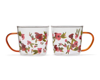 Foto 1 | Taza de Vidrio Starhaus 500 ml 2 Piezas