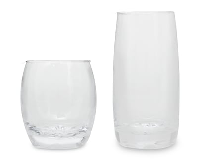 Foto 1 | Juego de Vasos de Vidrio Glazé 12 Piezas