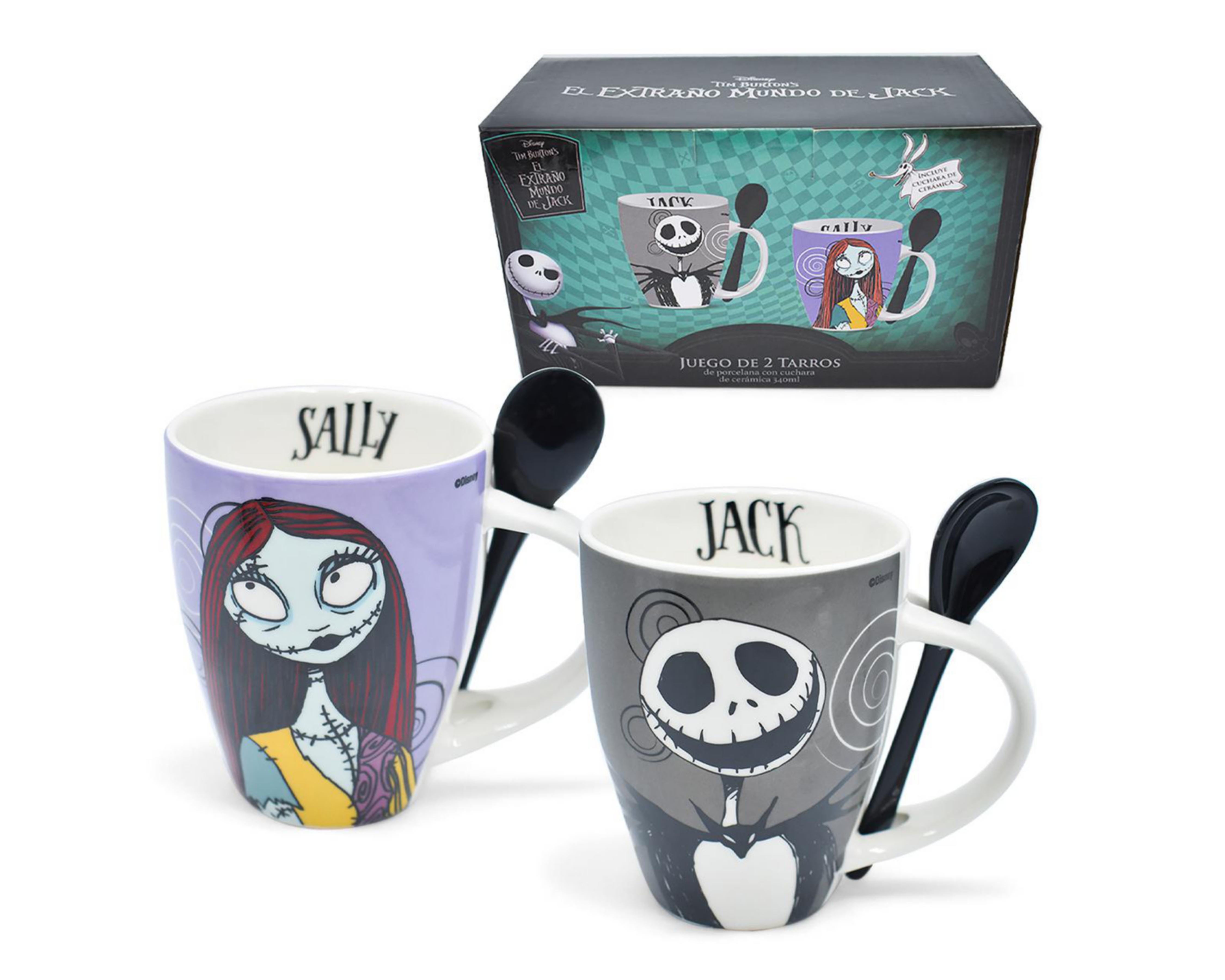 Foto 2 pulgar | Taza de Cerámica El Extraño Mundo de Jack 2 Piezas