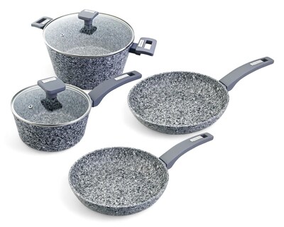 Foto 1 | Batería de Cocina Westinghouse 6 piezas Antiadherente Mármol