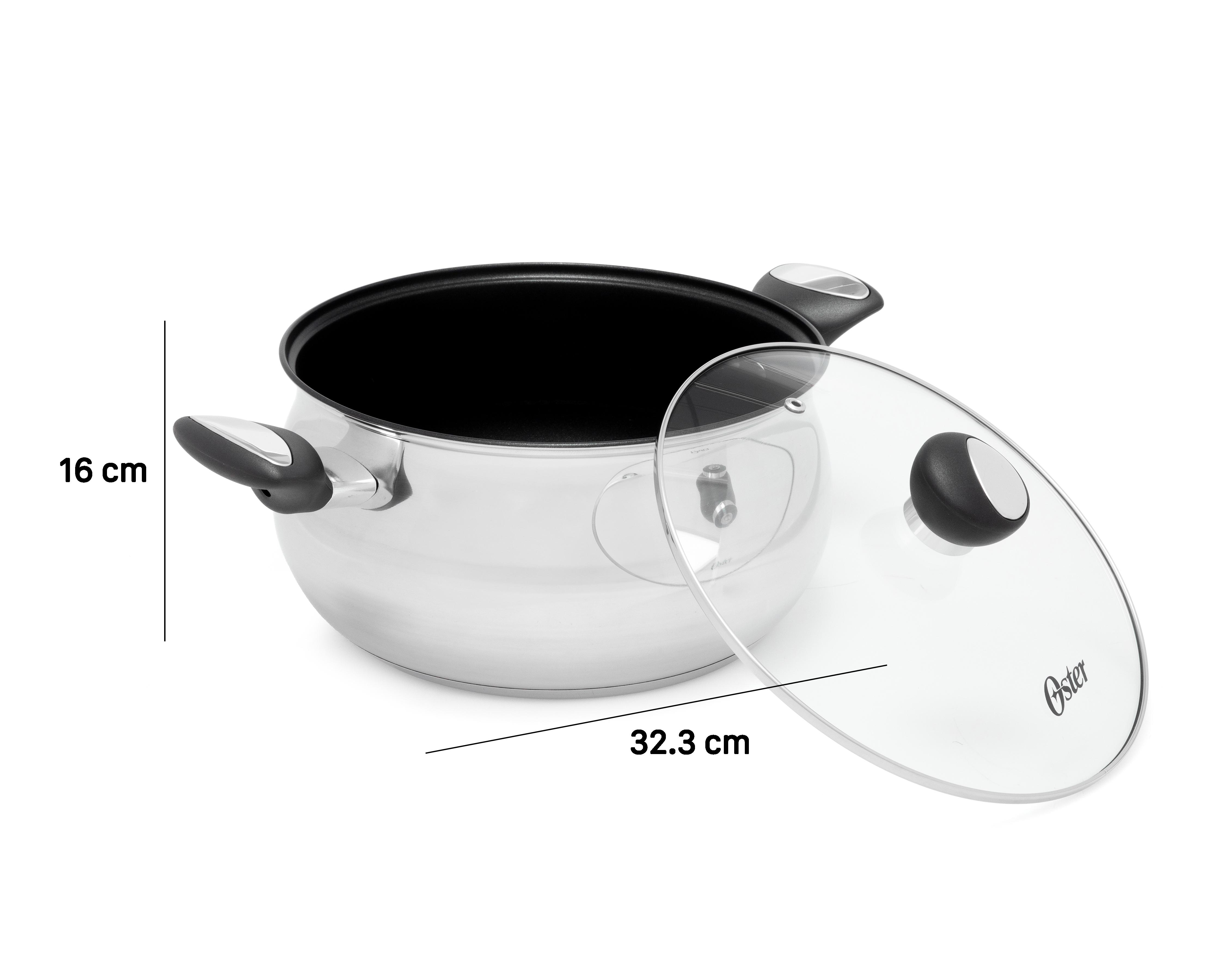 Foto 8 pulgar | Batería de Cocina Oster 10 Piezas de Acero Inoxidable
