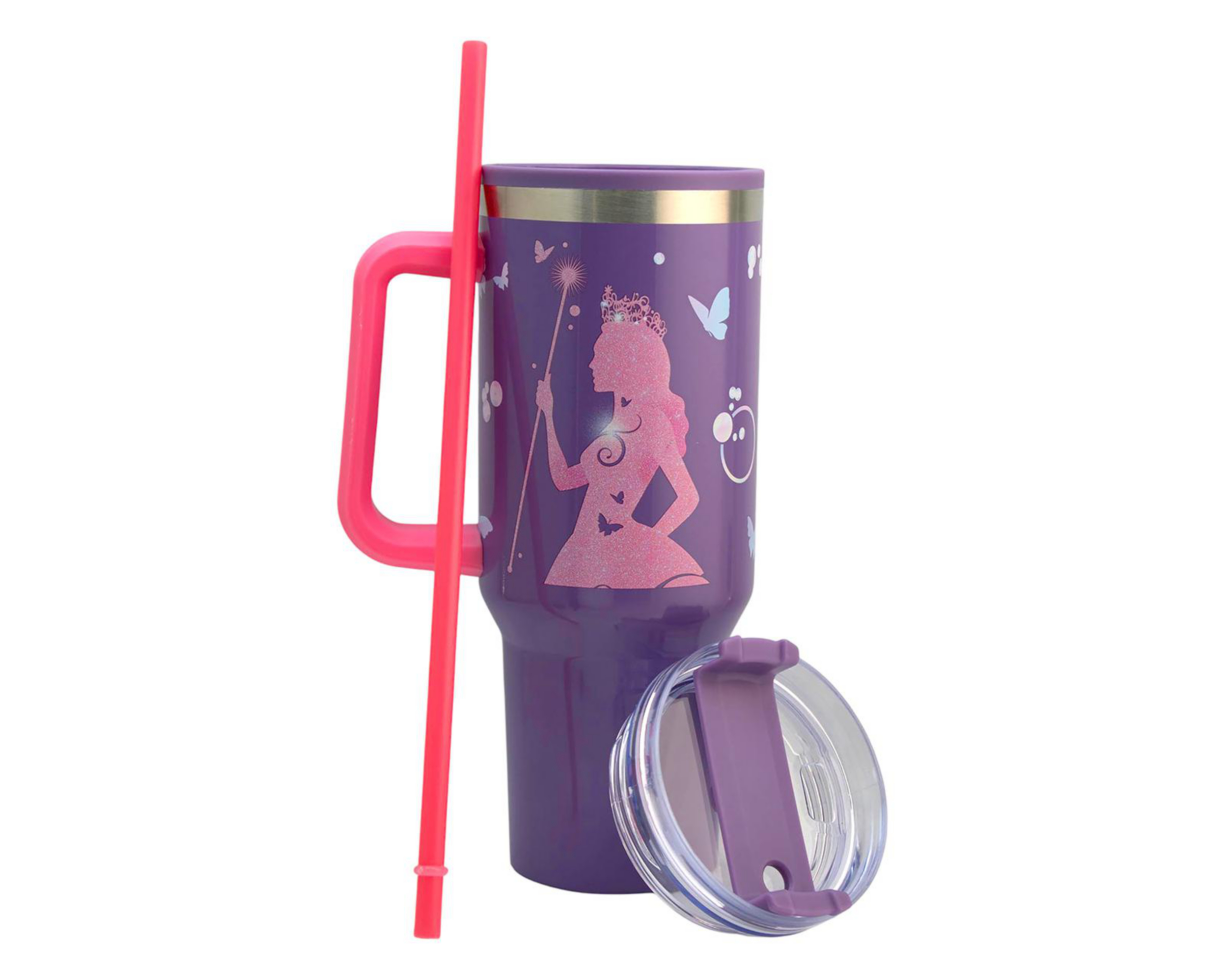Foto 2 pulgar | Termo con Popote Fun Kids 1.2 L