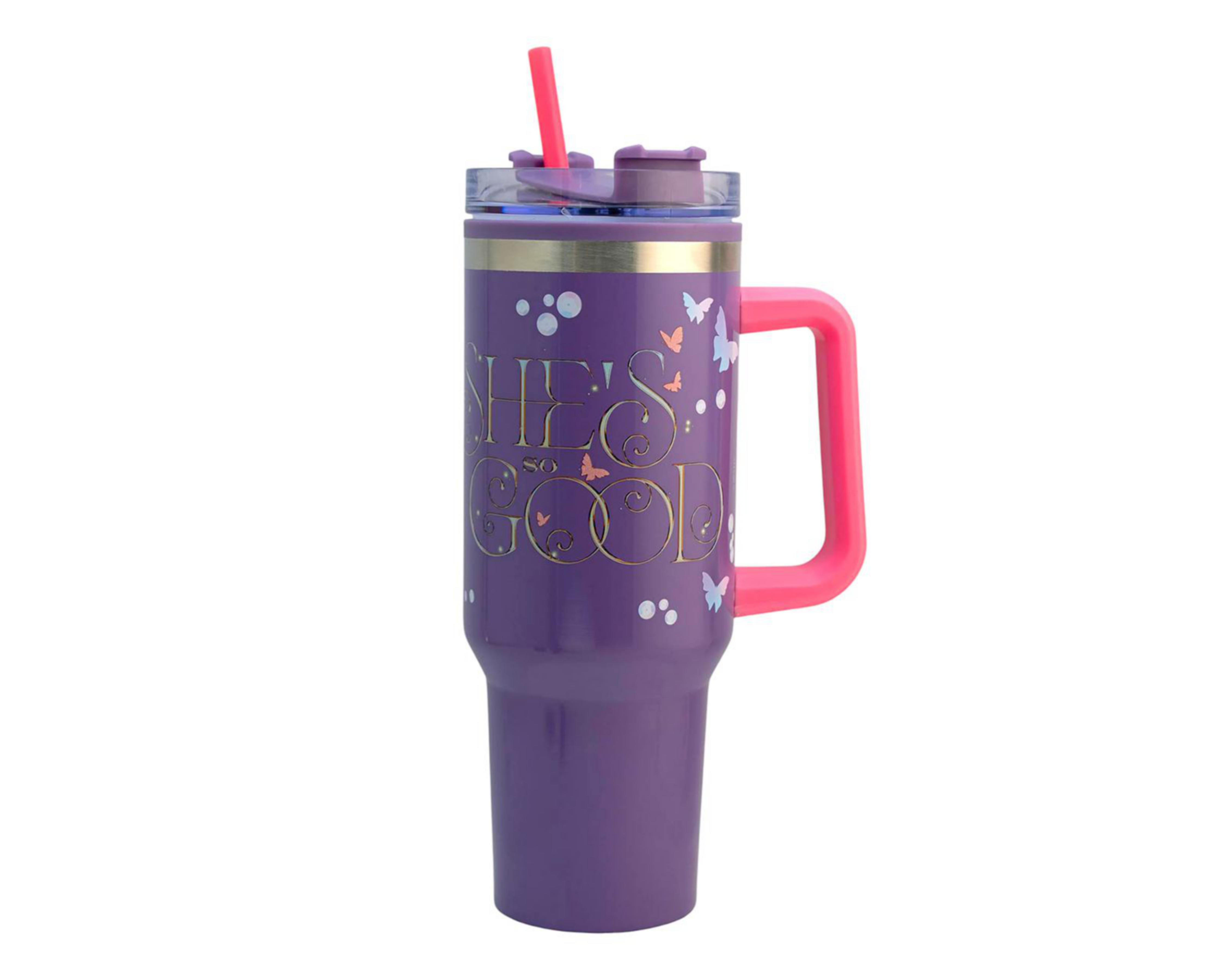 Foto 4 pulgar | Termo con Popote Fun Kids 1.2 L