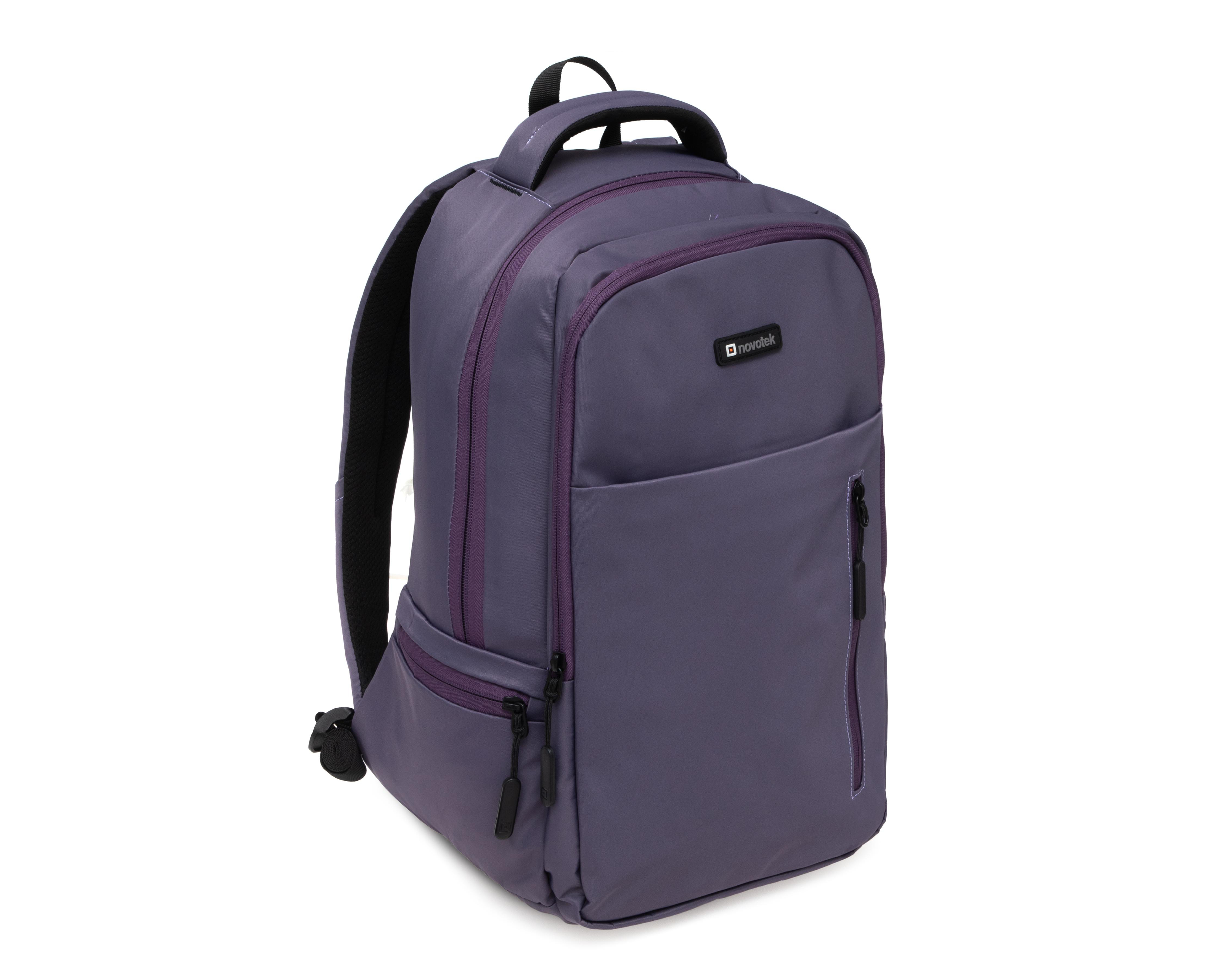 Foto 3 pulgar | Mochila para Laptop Novotek Omega 15 Pulgadas Morado
