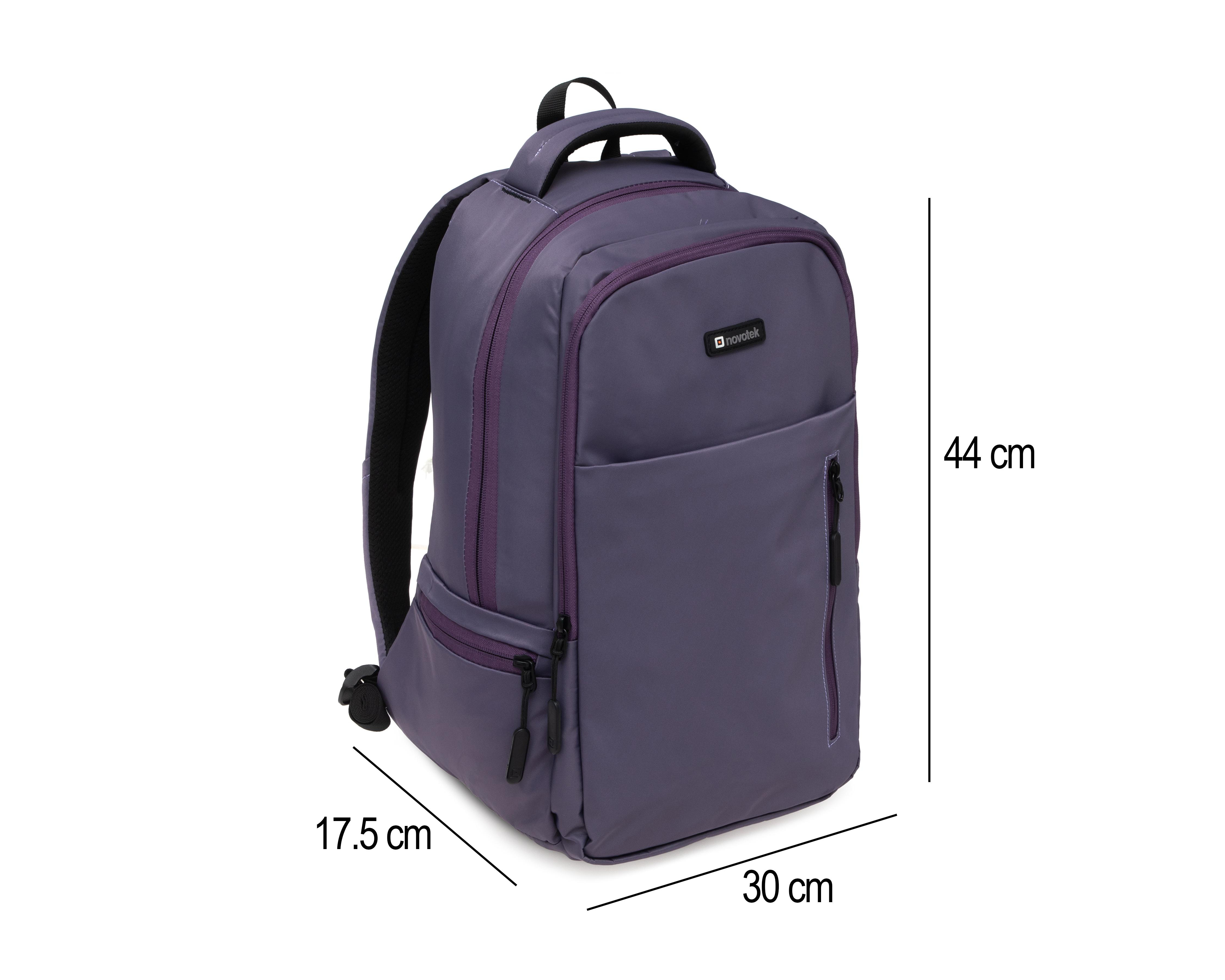Foto 8 pulgar | Mochila para Laptop Novotek Omega 15 Pulgadas Morado