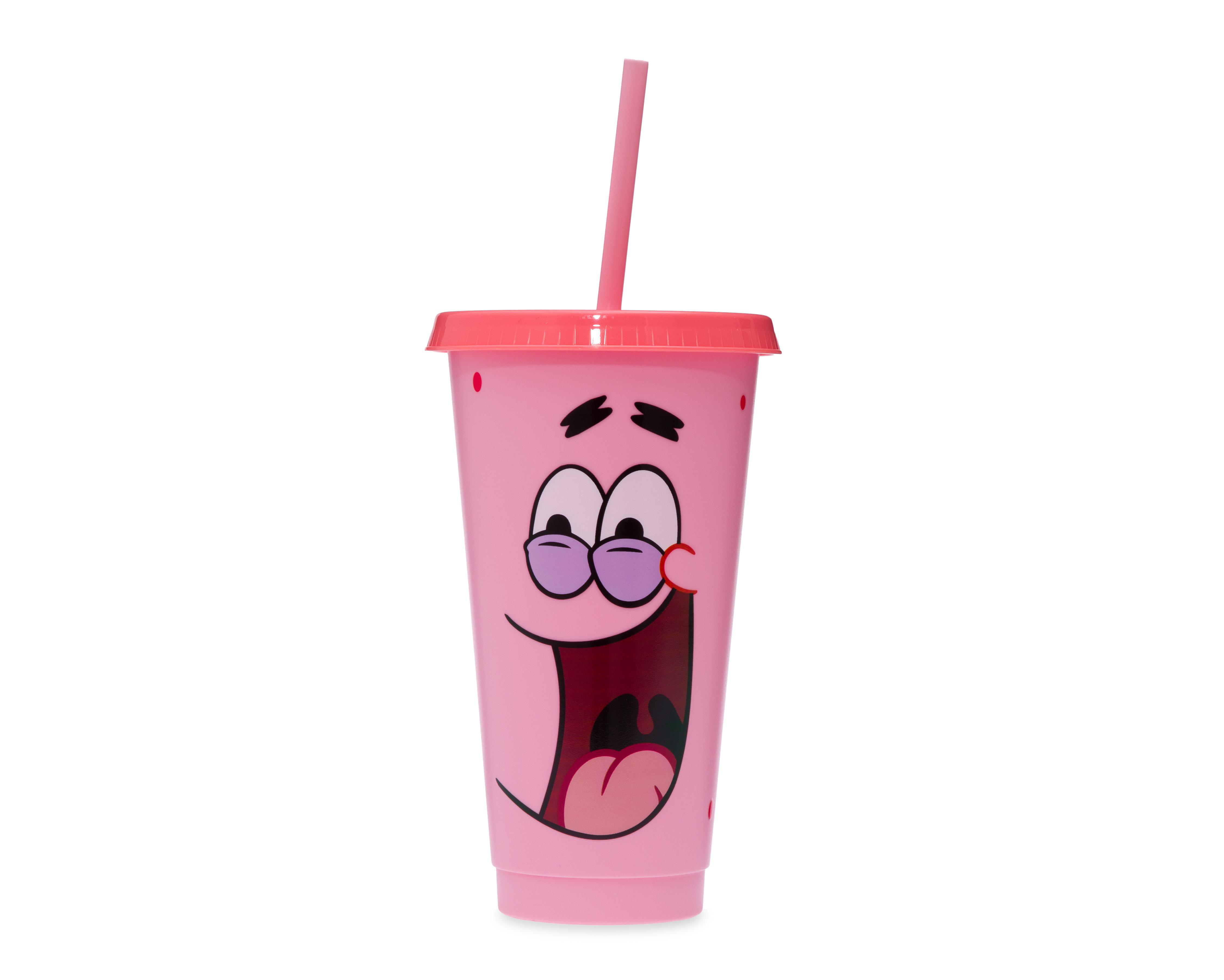 Vaso con Popote de Plástico Patricio Estrella 680 ml $49