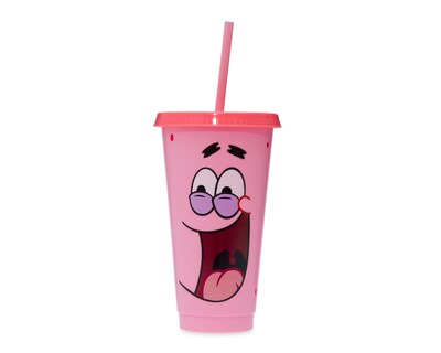 Foto 1 | Vaso con Popote de Plástico Patricio Estrella 680 ml