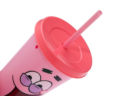 Foto 2 | Vaso con Popote de Plástico Patricio Estrella 680 ml