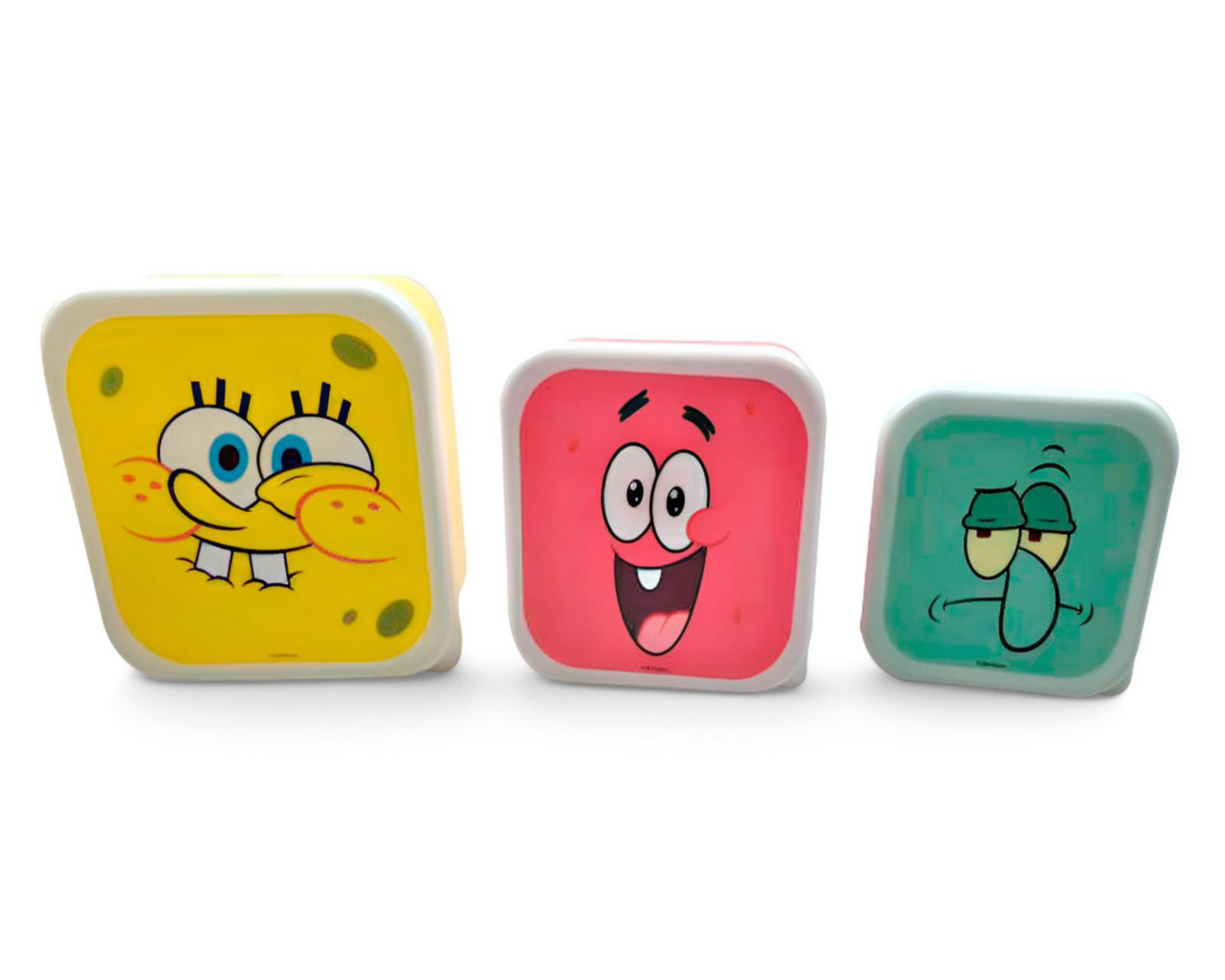 Contenedor de Plástico Fun Kids Bob Esponja 3 Piezas