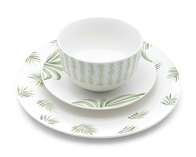 Foto 3 | Vajilla de Porcelana Blanca para 4 Personas 12 Piezas