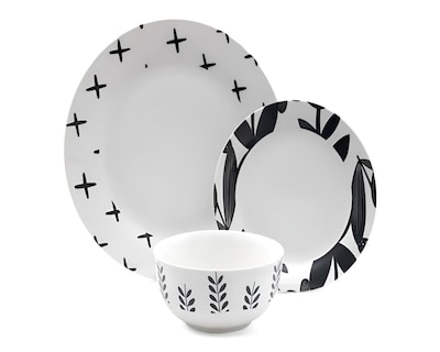 Foto 4 | Vajilla de Porcelana Blanca para 4 Personas 12 Piezas