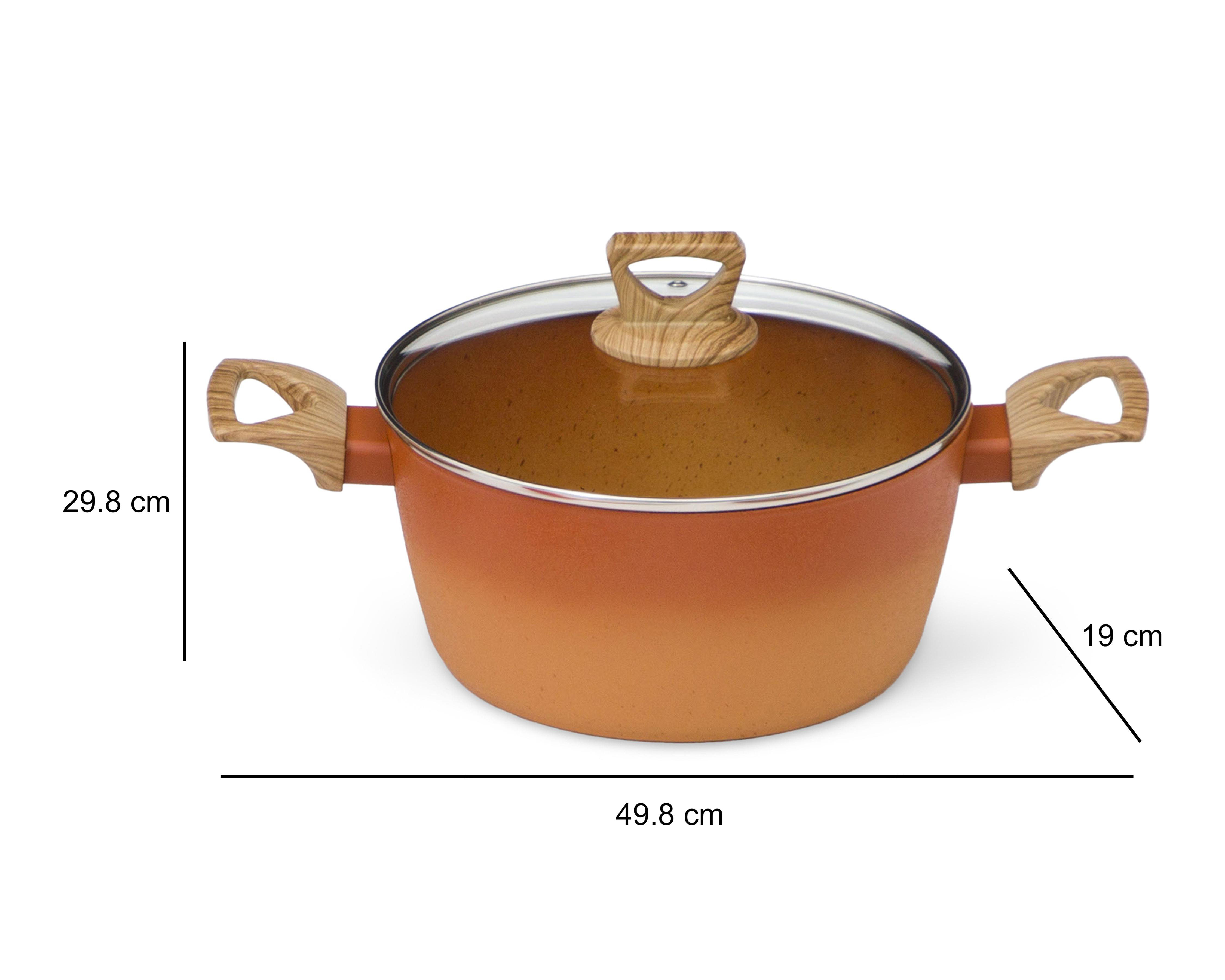 Foto 8 pulgar | Batería de Cocina Sofía Terracook 7 Piezas con Asas de Baquelita