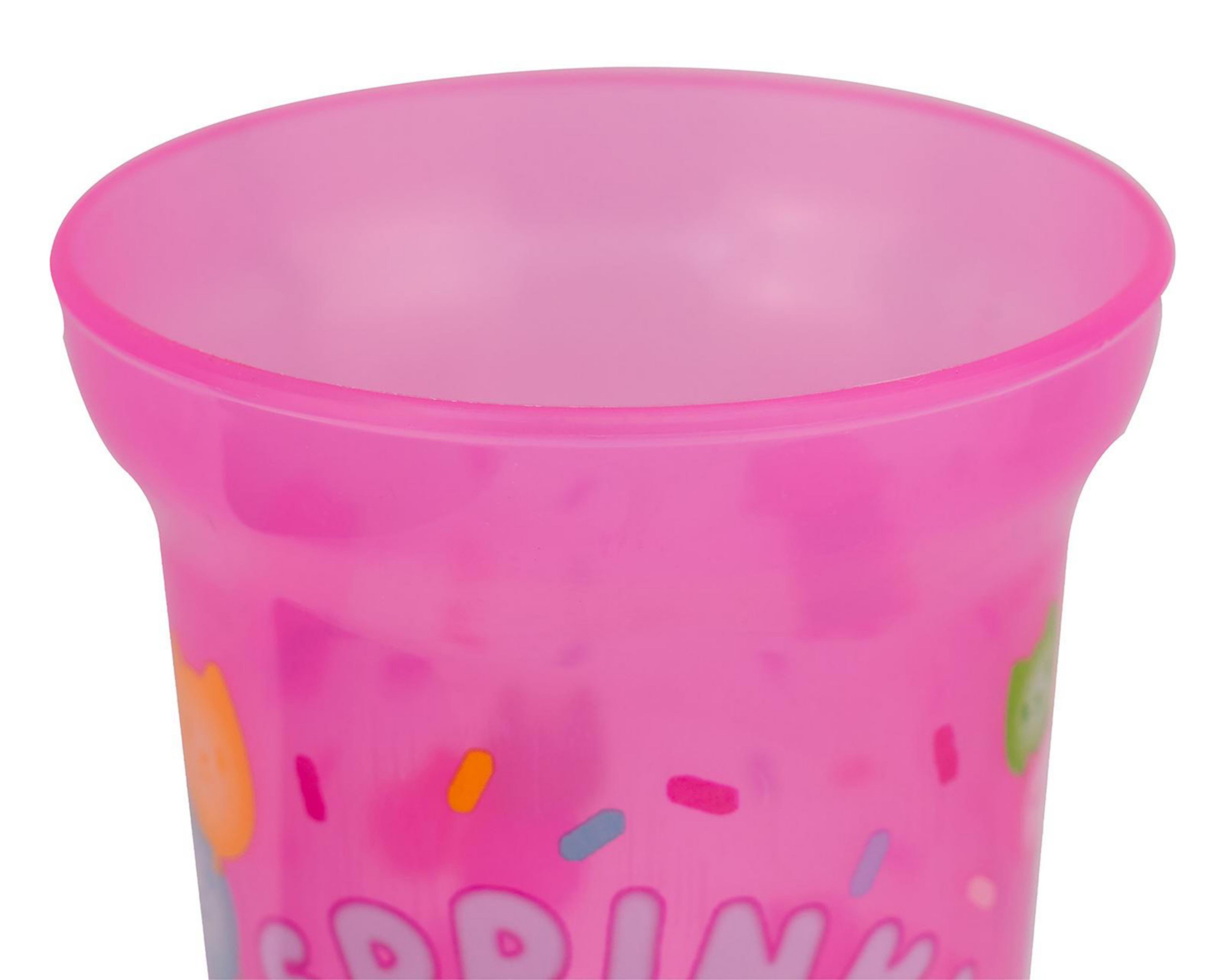 Foto 5 pulgar | Vaso con Popote de Plástico Fun Kids