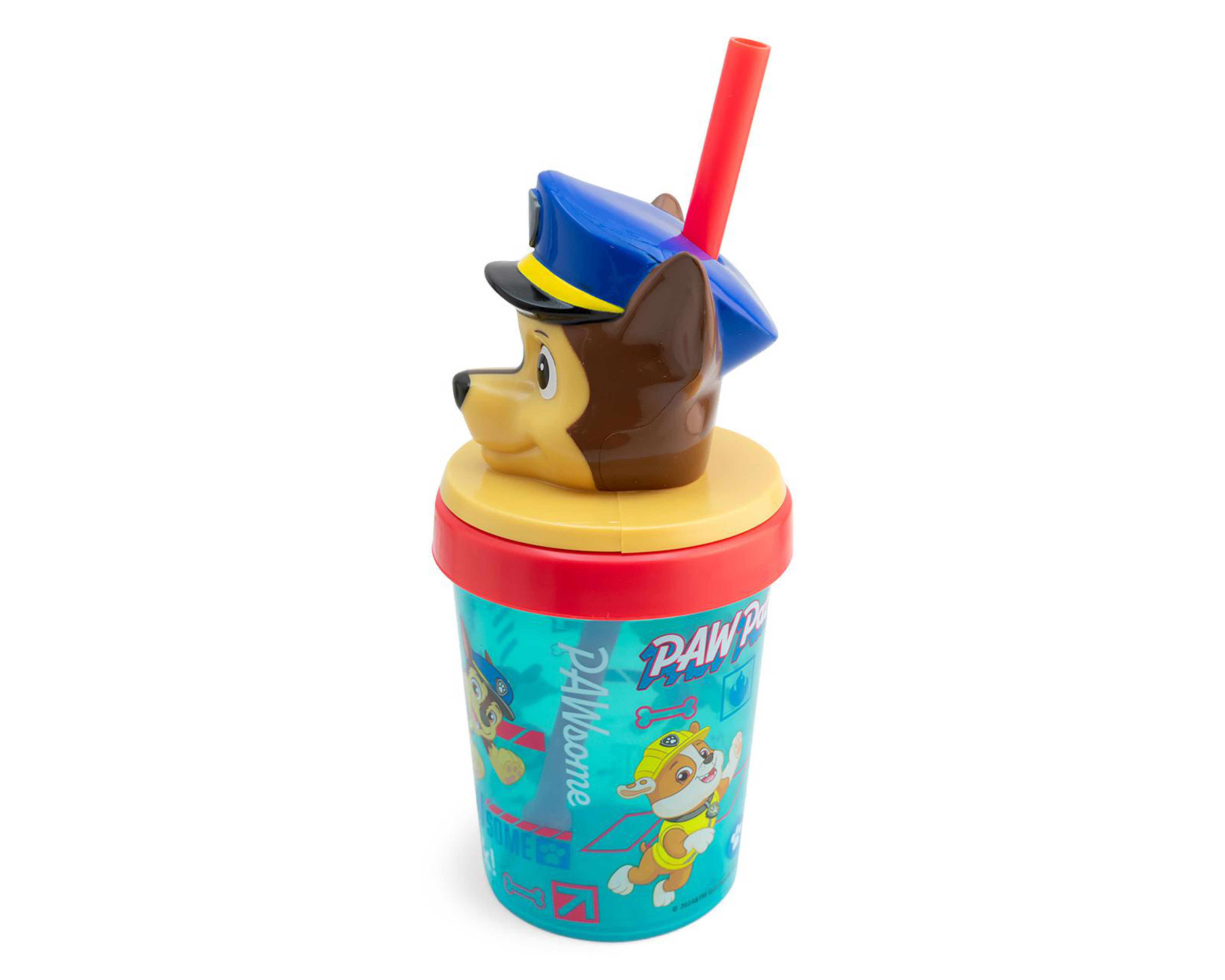 Foto 2 | Vaso con Popote de Plástico Fun Kids Paw Patrol