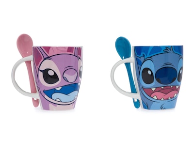 Foto 1 | Taza de Cerámica Stitch 310 ml 2 Piezas