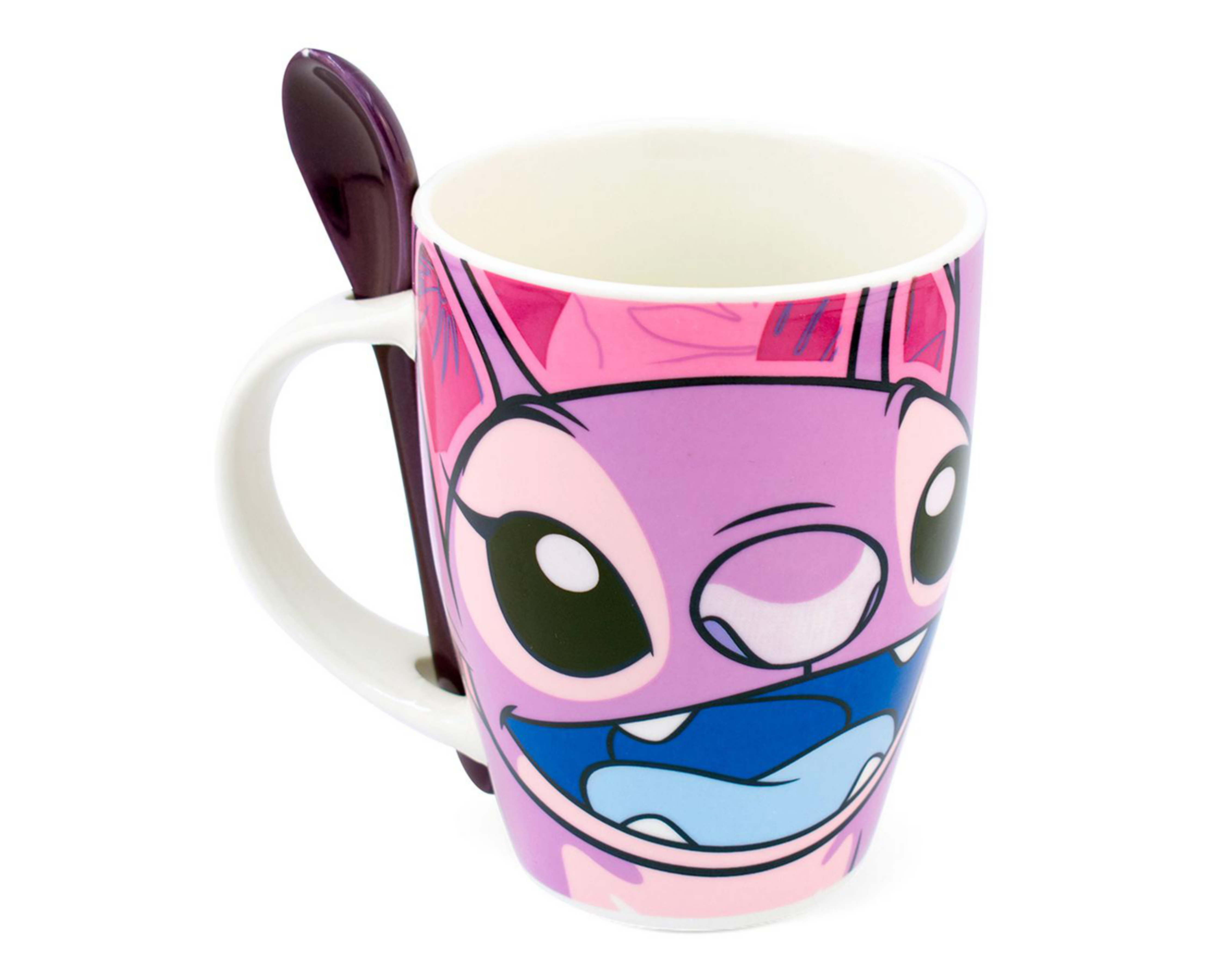 Foto 2 | Taza de Cerámica Stitch 310 ml 2 Piezas