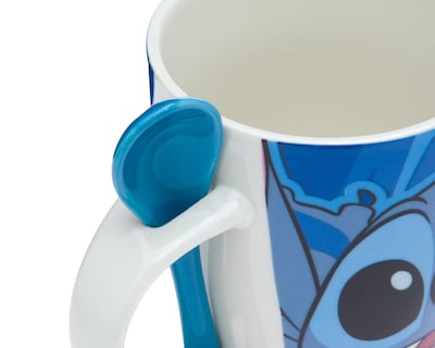 Foto 4 | Taza de Cerámica Stitch 310 ml 2 Piezas