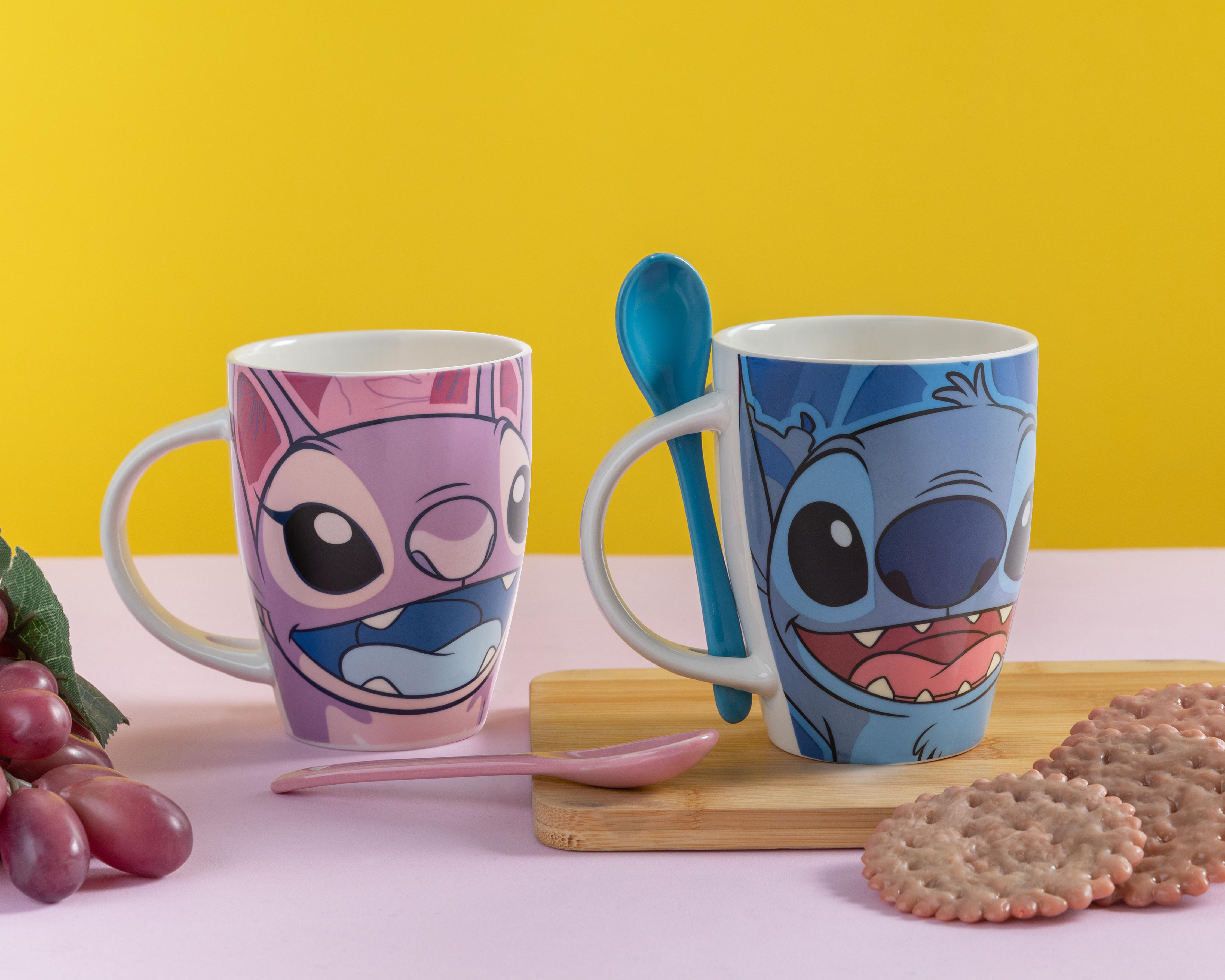 Foto 6 pulgar | Taza de Cerámica Stitch 310 ml 2 Piezas