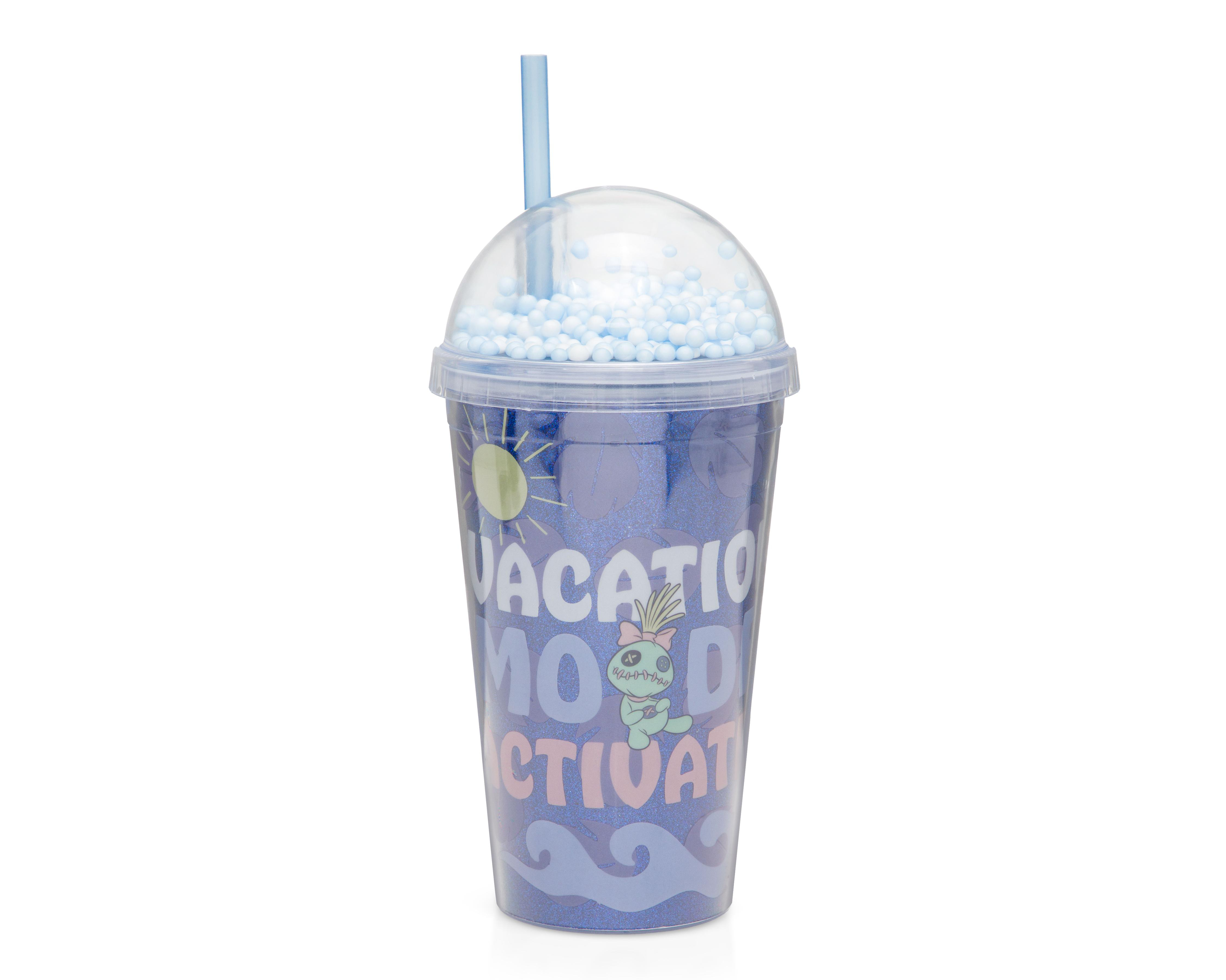 Vaso con Tapadera de Plástico Fun Kids Stitch 480 ml $119